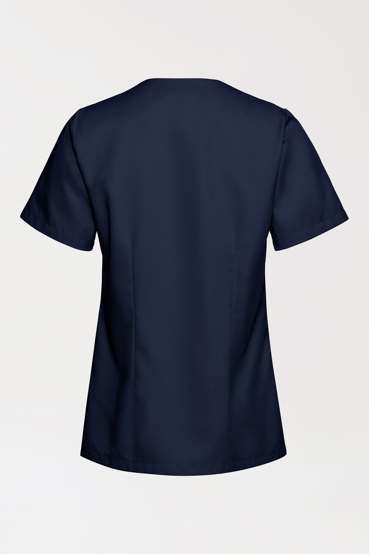 TENCEL™ Schlupfkasack Damen - V-Ausschnitt navy, Rückansicht