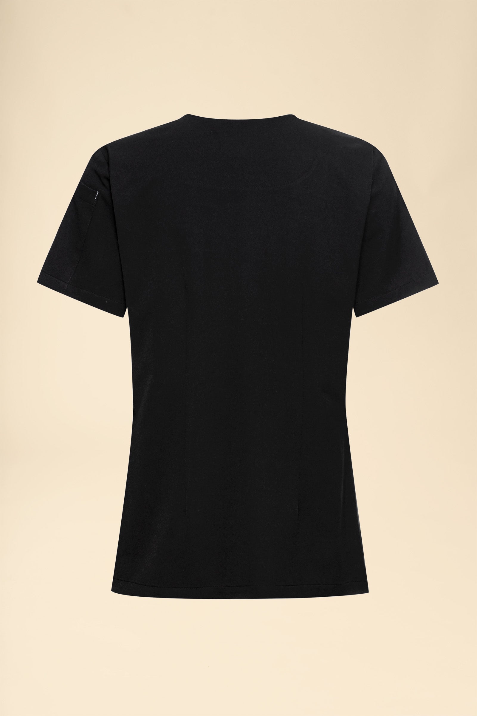 KAERE Schlupfkasack Damen - V-Ausschnitt schwarz, Rückansicht