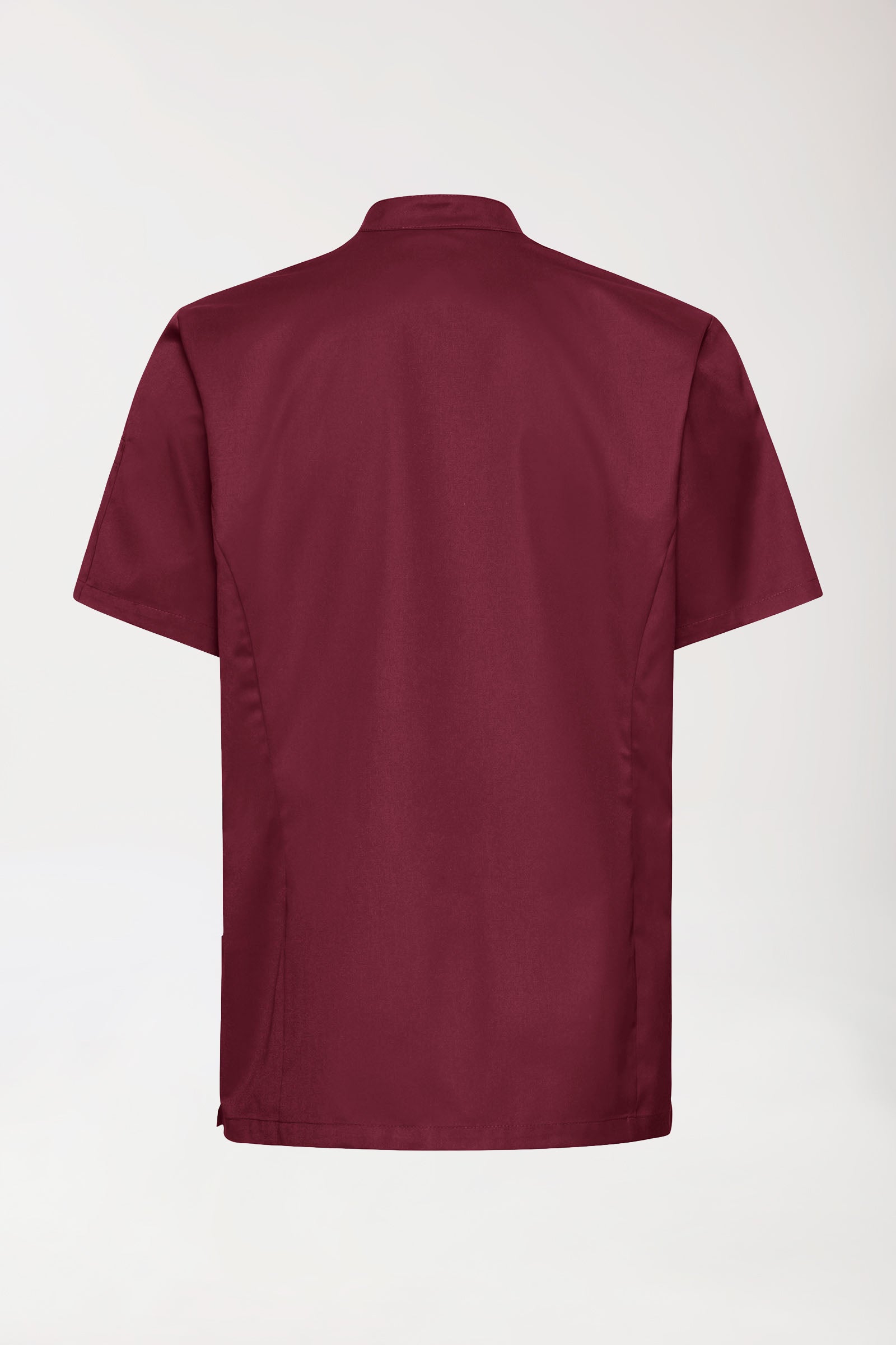 Gastro Kochjacke Herren - 1/2 Arm bordeaux, Rückansicht
