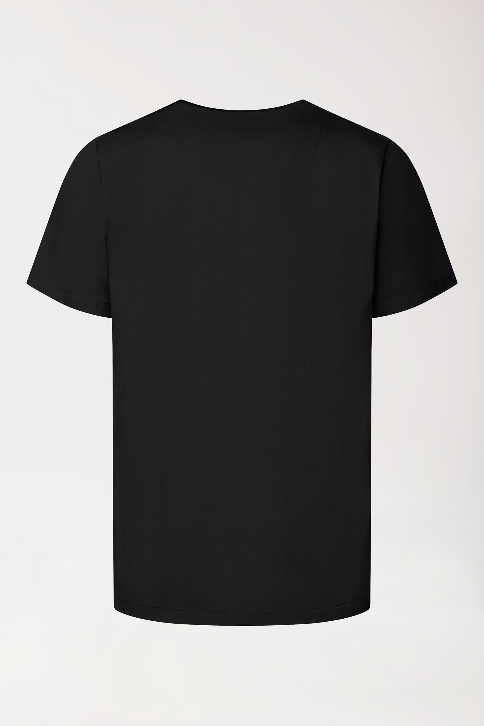 GREEN Stretch Schlupfkasack Unisex - V-Ausschnitt schwarz, Rückansicht