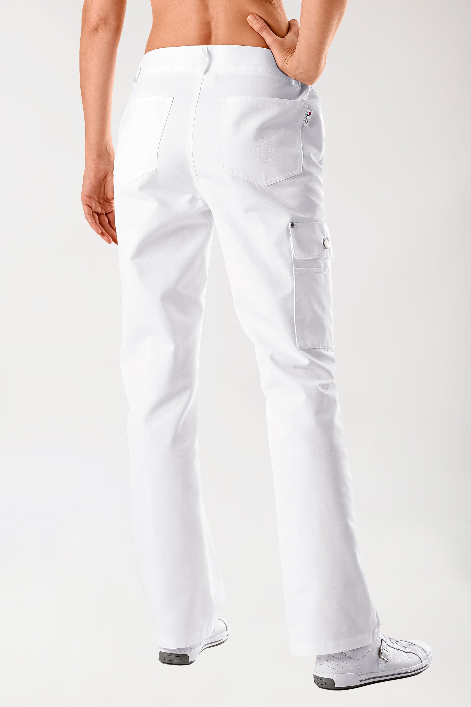 JUST STRONG Hose Unisex - Teilgummibund weiß