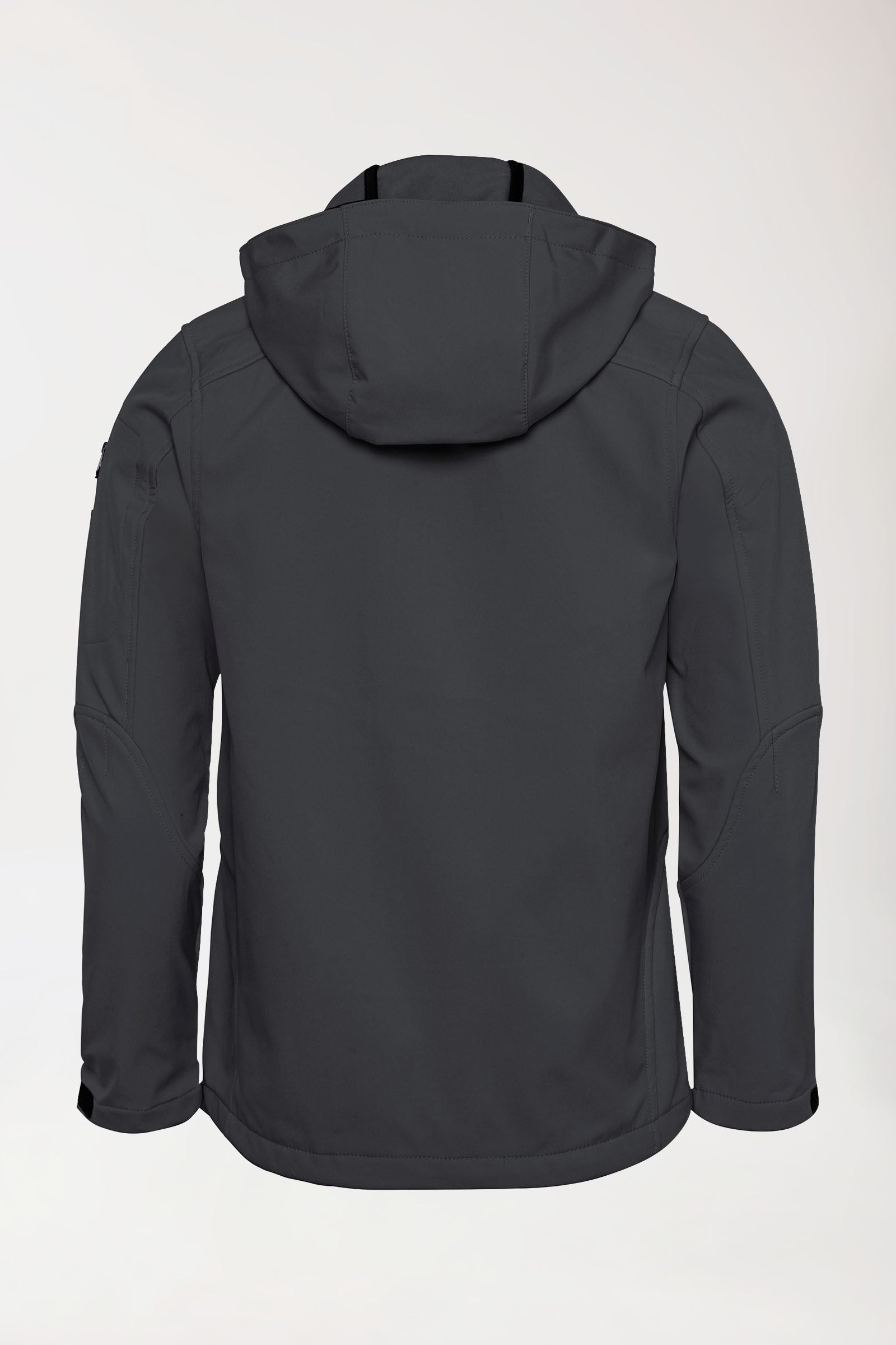 Softshell Jacken Unisex - mit Kapuze erzgrau