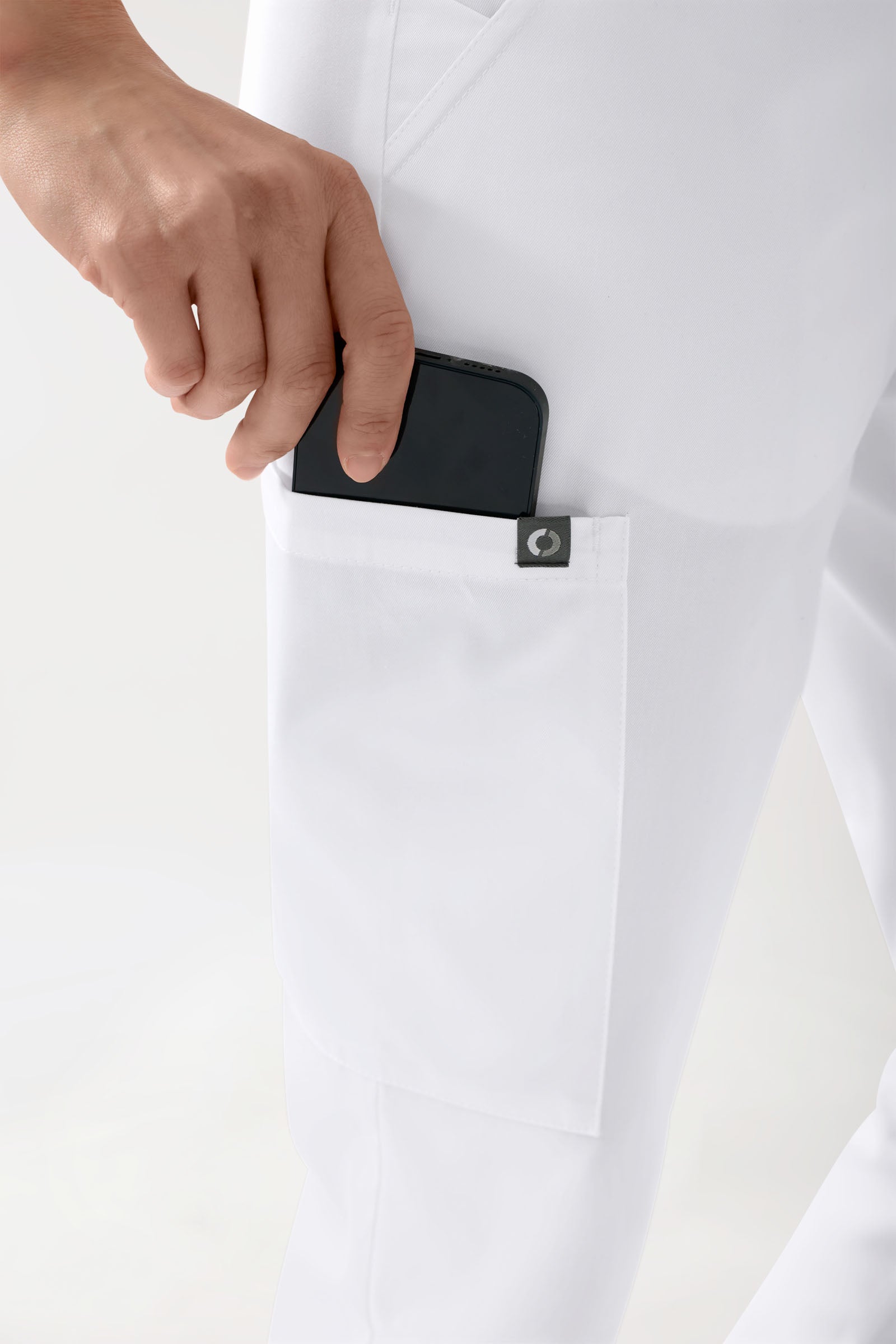 GREEN Stretch Hose Damen - Jogpants Style weiß