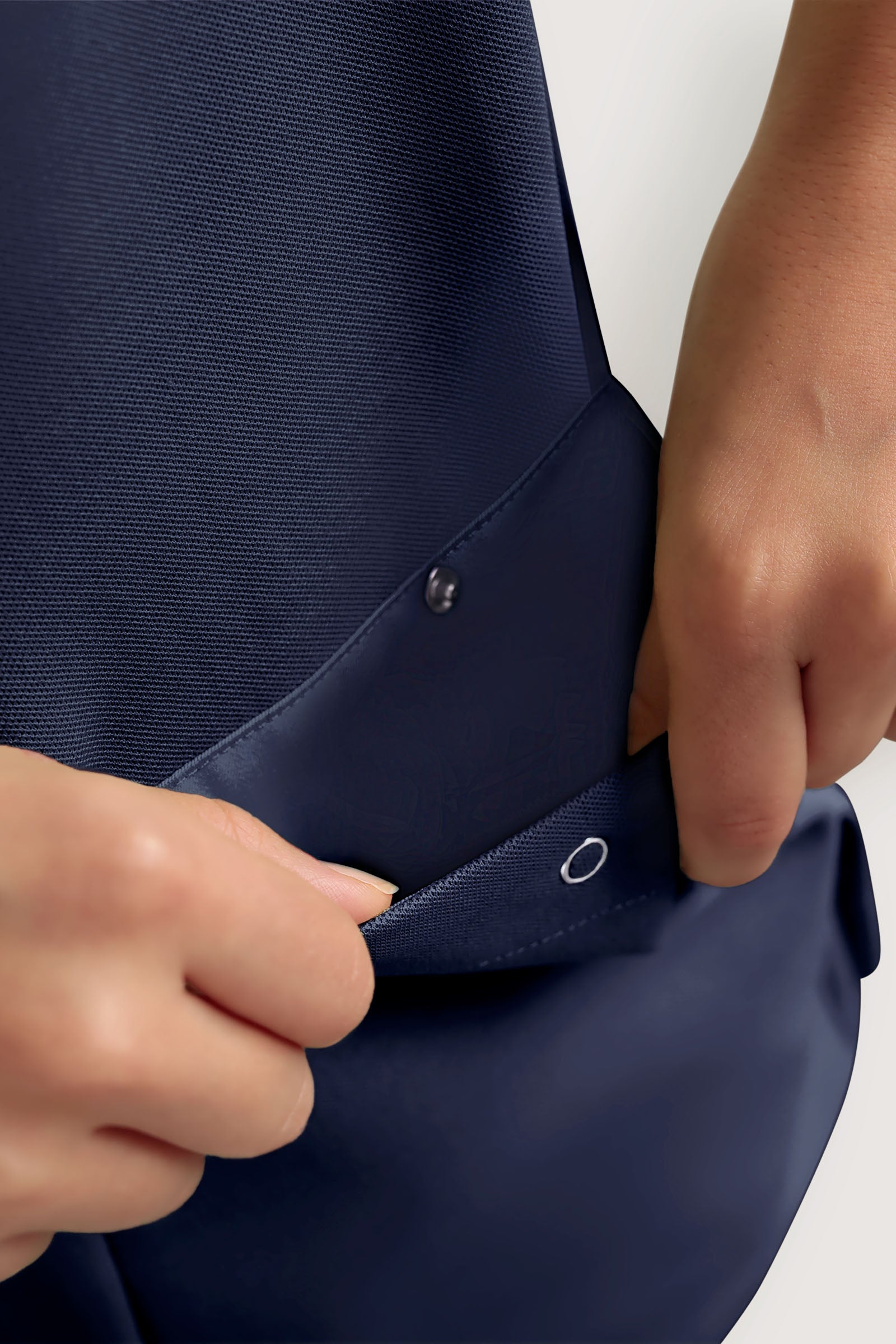 COMFY FLEX Stretch Schlupfkasack Damen - Herzausschnitt navy