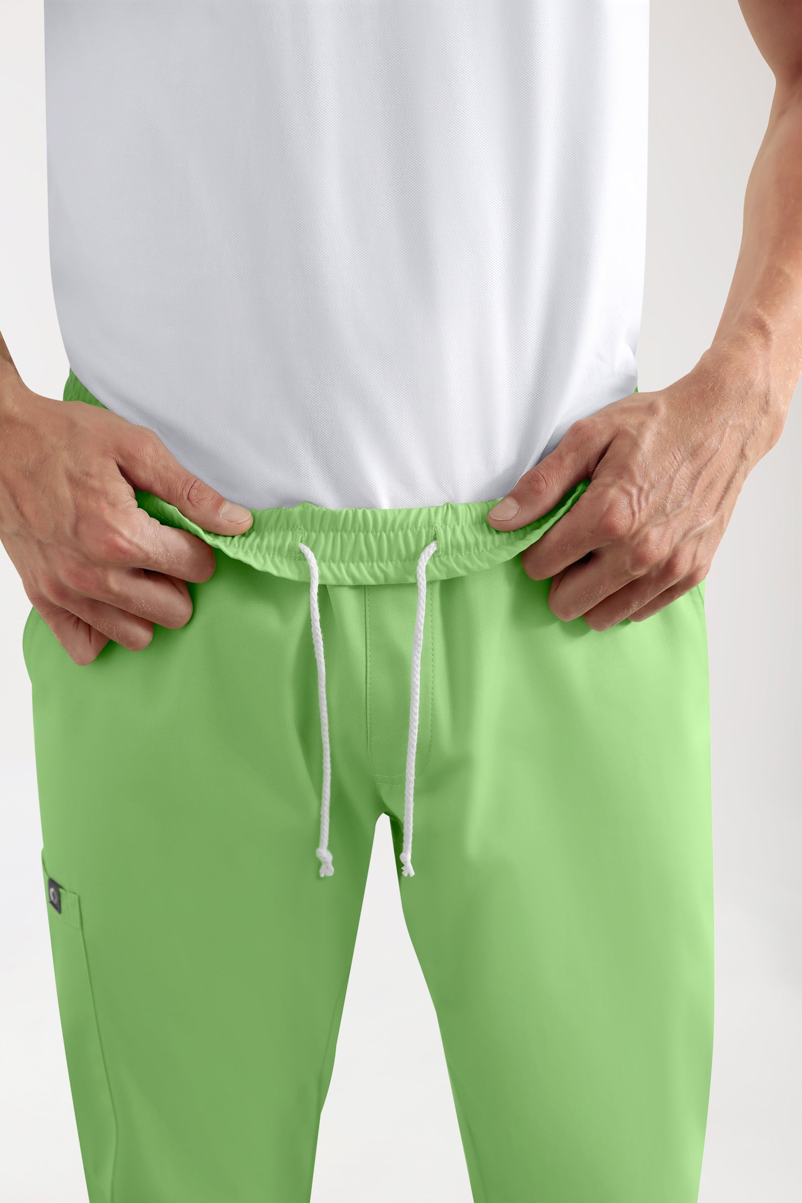 CORE Cargohose Herren - Jogpants Style apfelgrün