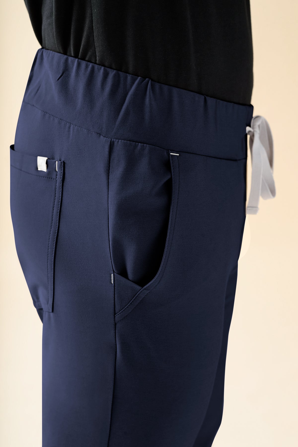 KAERE Hose Herren - Saumbündchen ohne Beintaschen navy