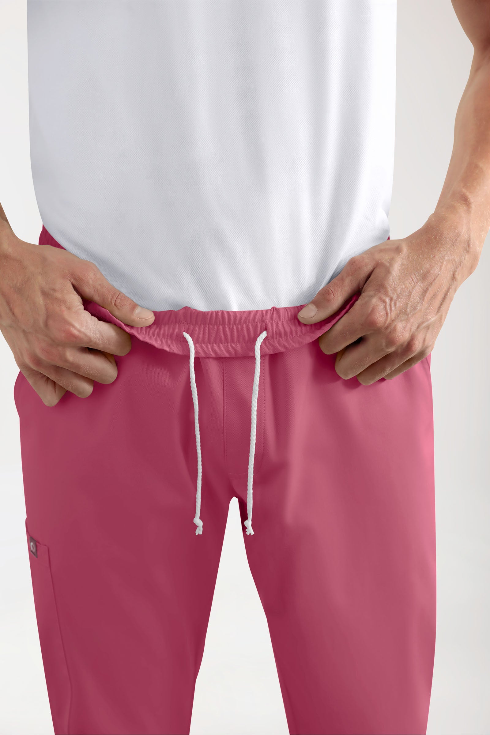 GREEN Stretch Hose Herren - Jogpants Style rosenholz