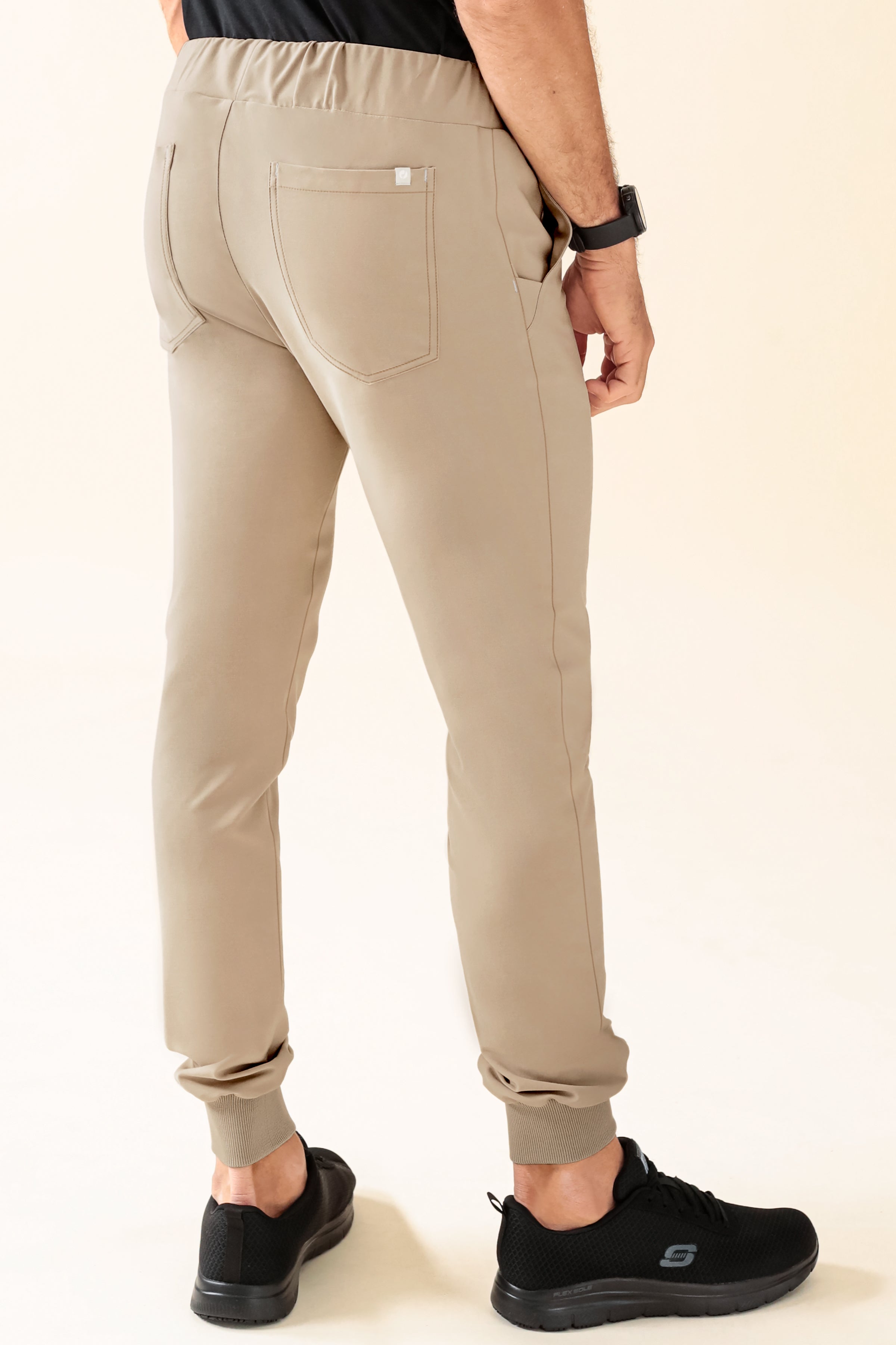 KAERE Hose Herren - Saumbündchen ohne Beintaschen sand