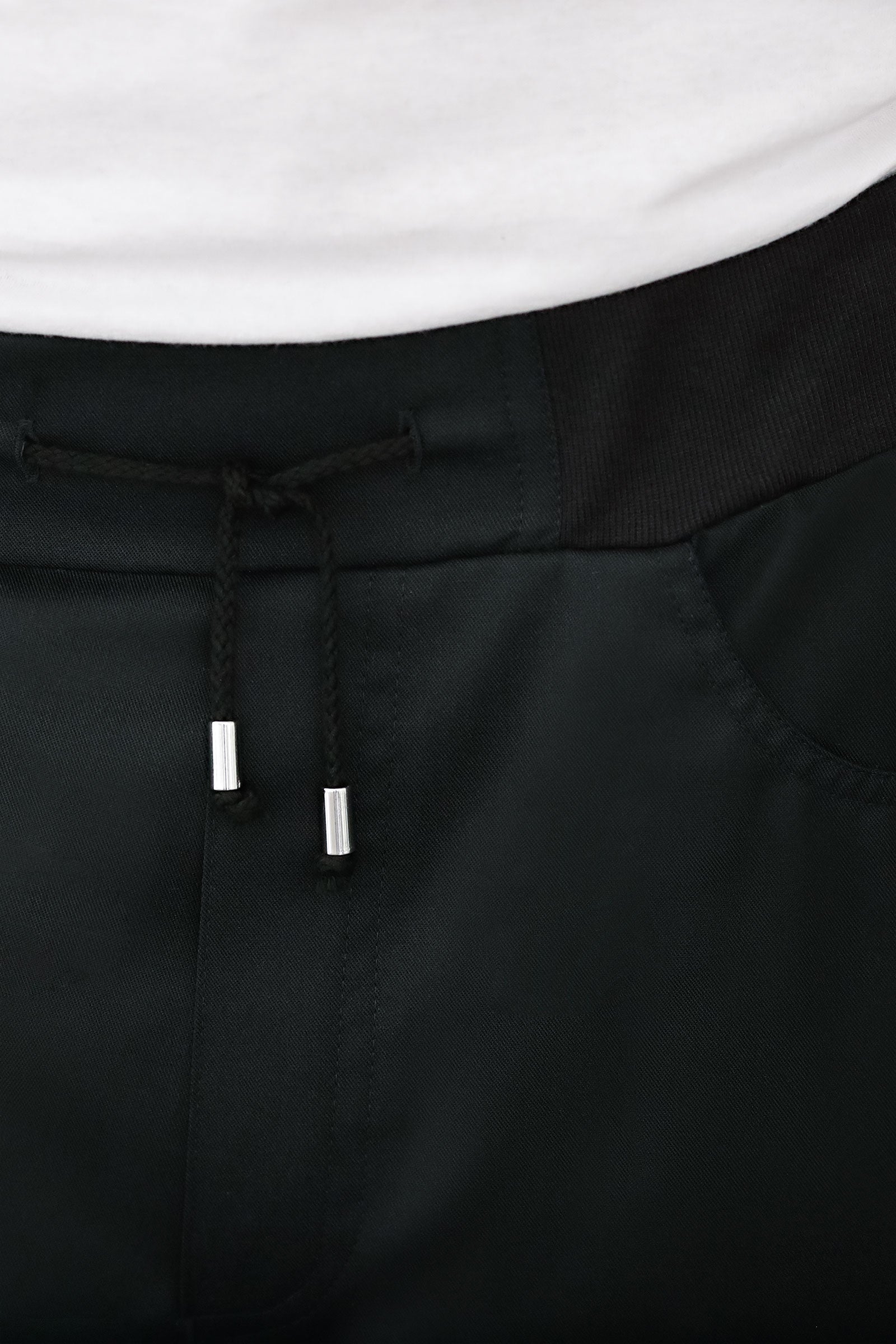 Hose für Herren Strickbund Schwarz