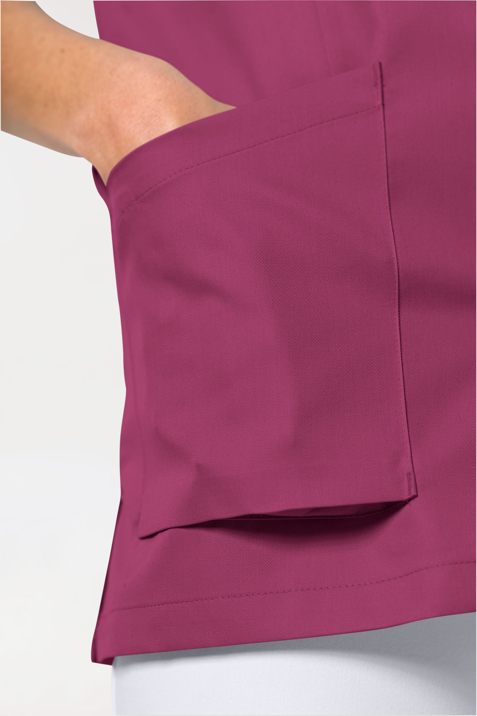 CORE Kasack Herren - durchgeknöpft berry
