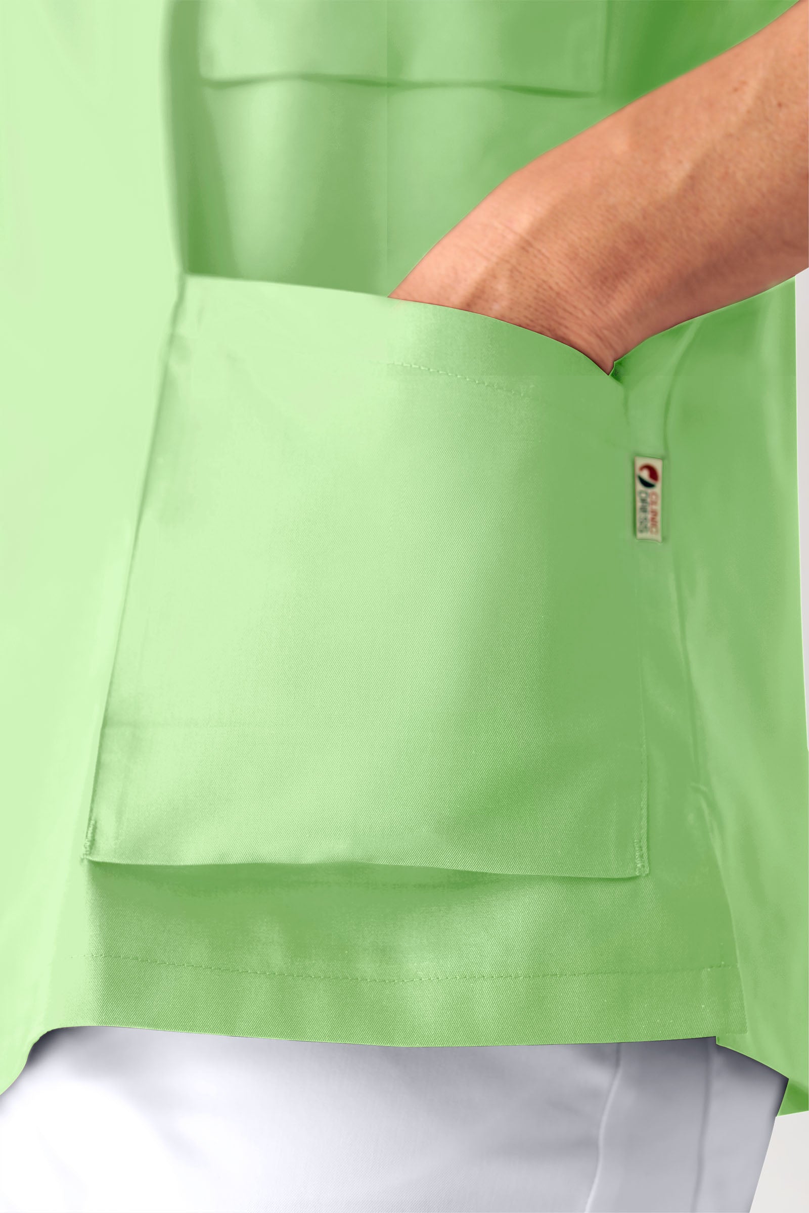 CORE Schlupfkasack Herren - V-Ausschnitt apfelgrün