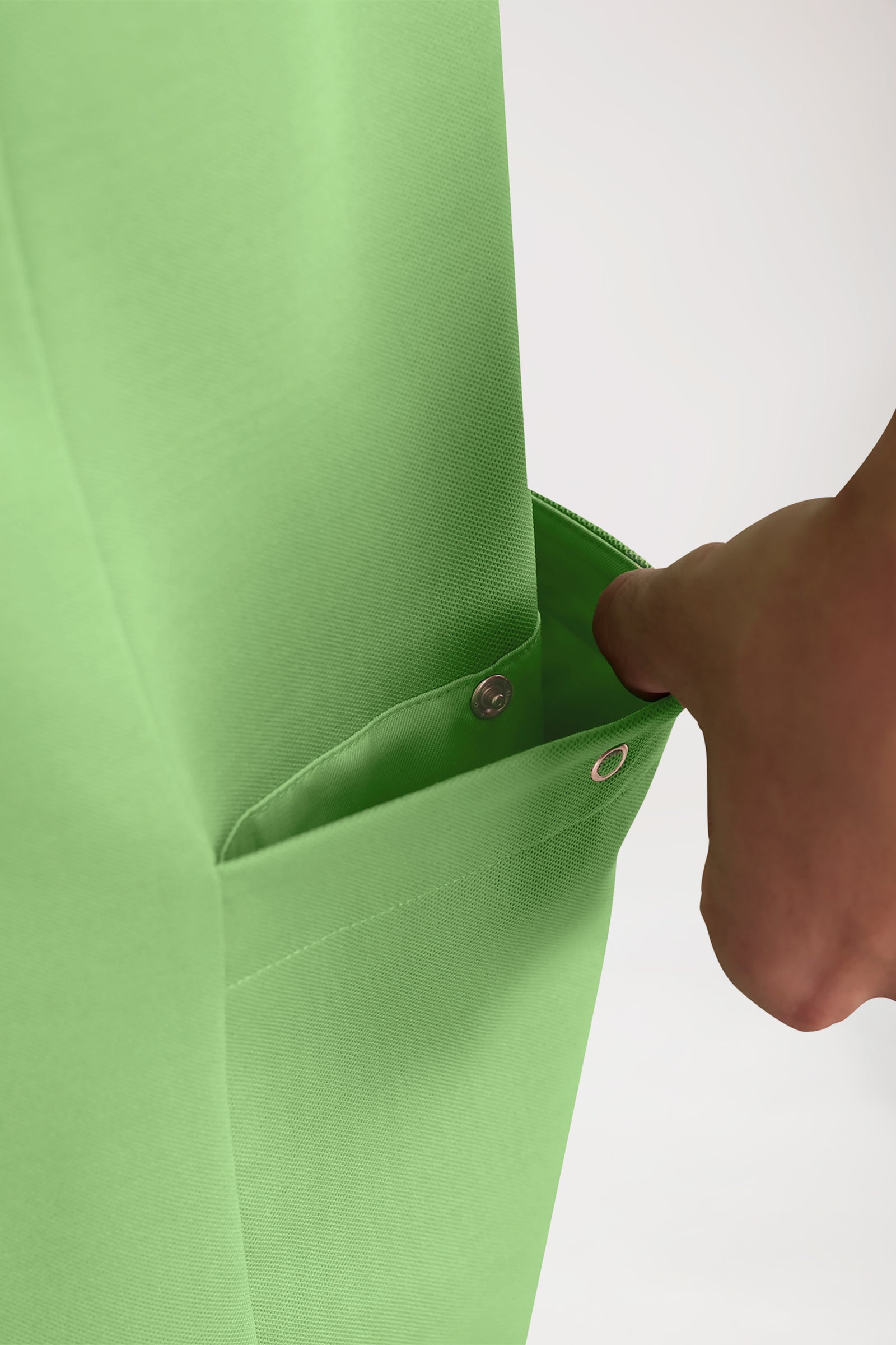 COMFY FLEX Stretch Schlupfkasack Herren - Polokragen apfelgrün