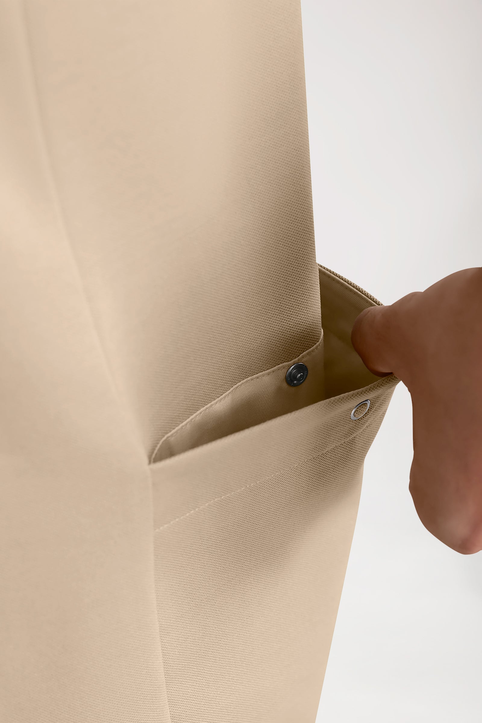 COMFY FLEX Stretch Schlupfkasack Herren - Polokragen sand