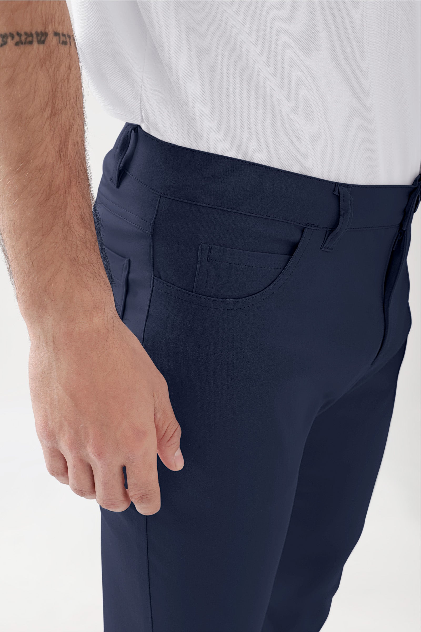 COMFY FLEX 5-Pocket Hose Herren - gerades Bein navy