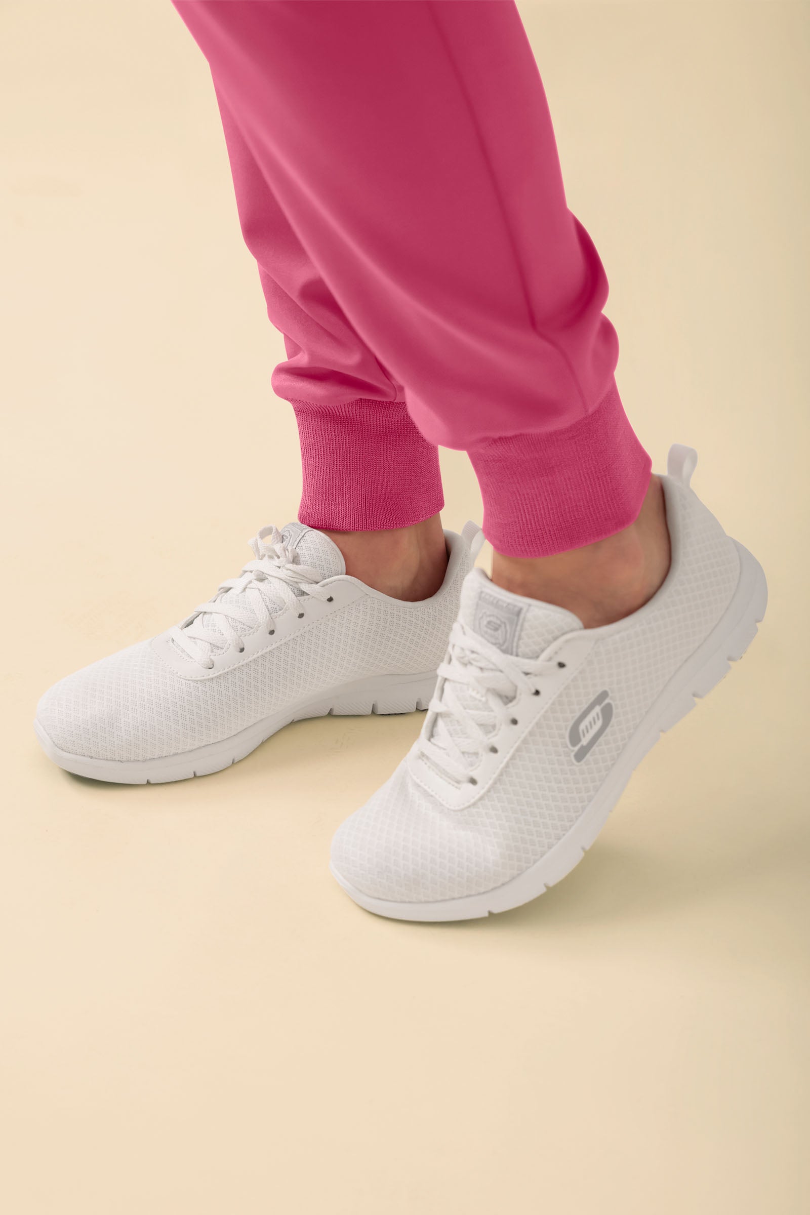 KAERE Hose Damen - Saumbündchen mit Beintaschen rosenholz