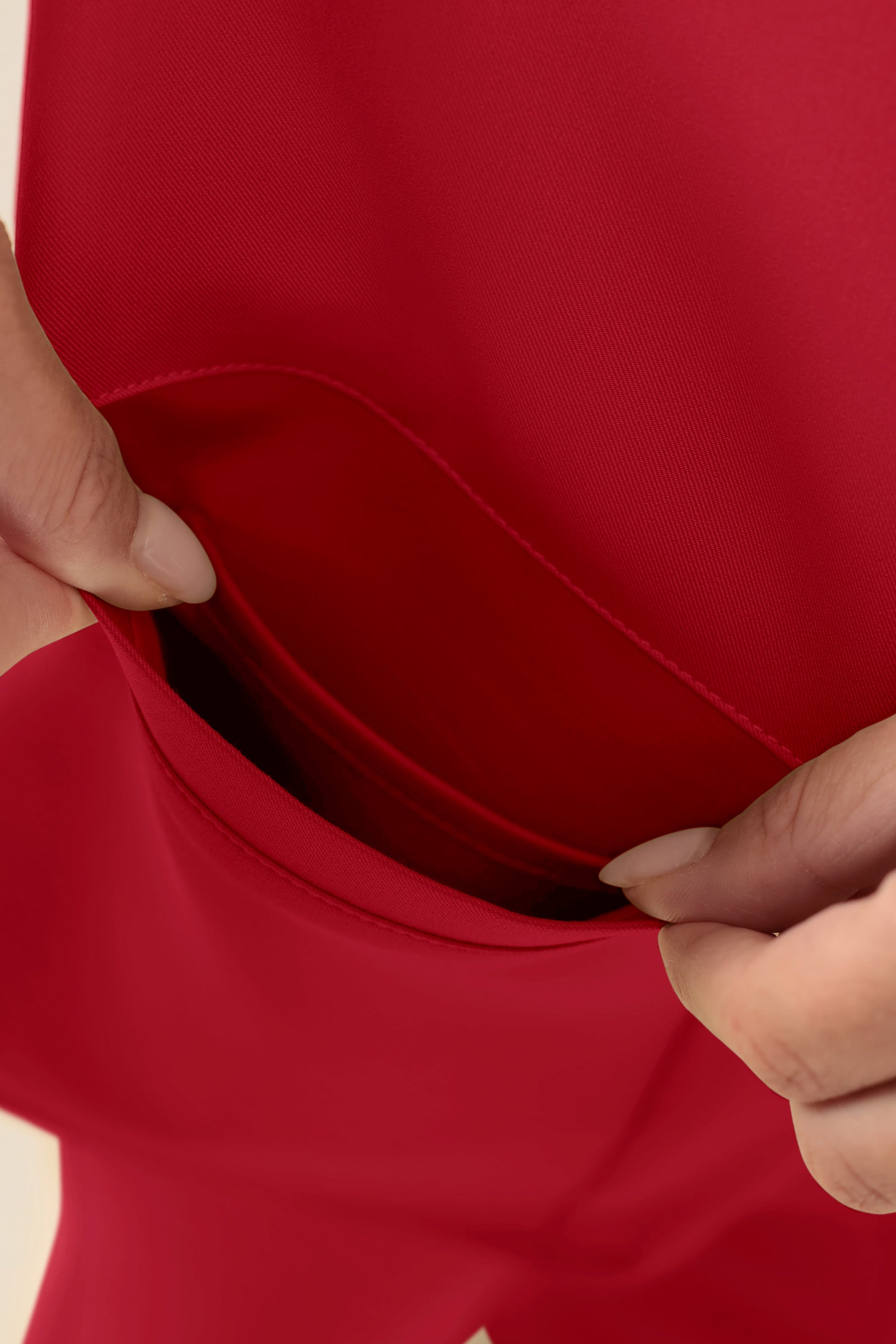 KAERE Kasack Damen - durchgeknöpft rot