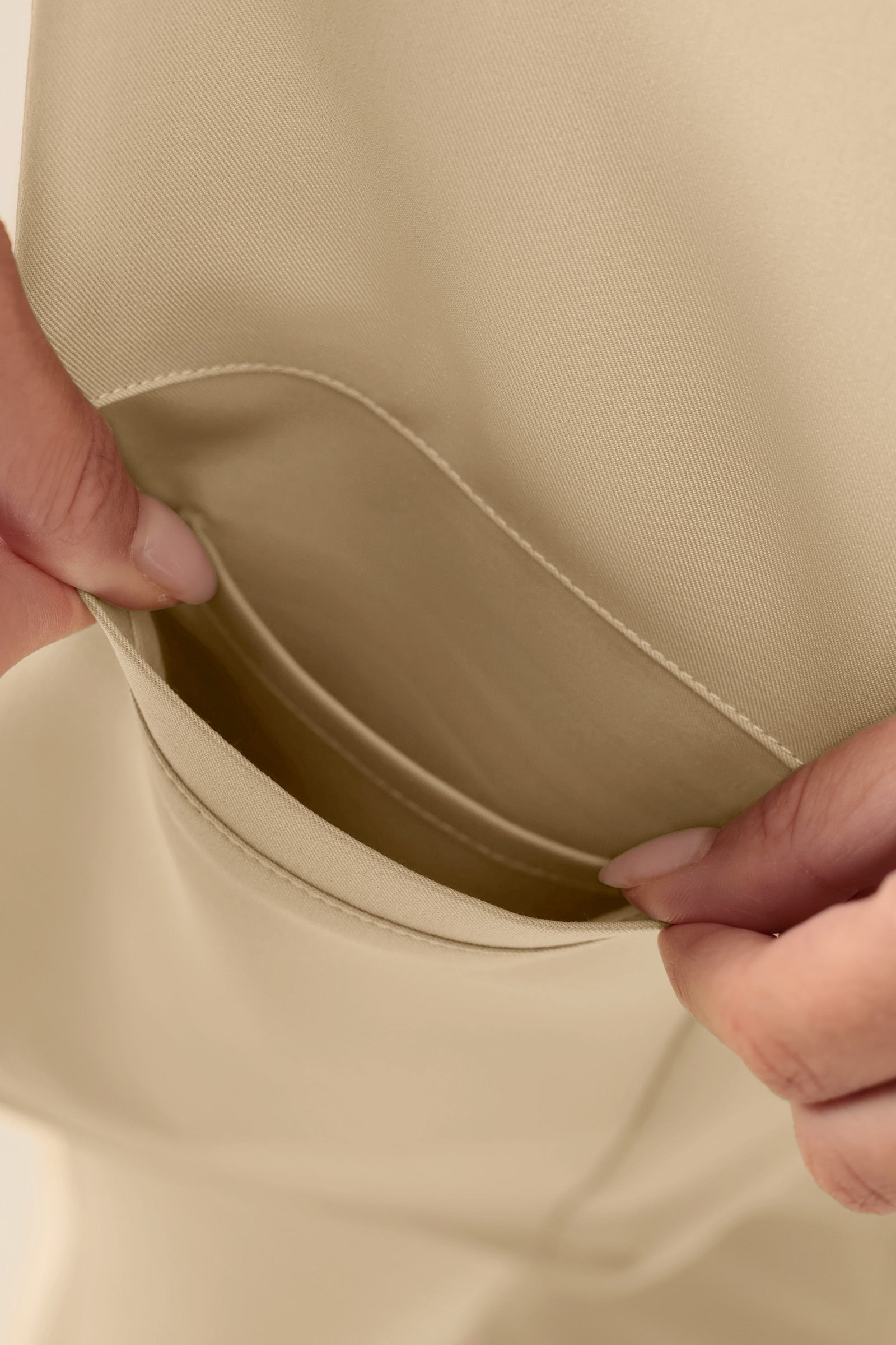 KAERE Kasack Damen - durchgeknöpft sand