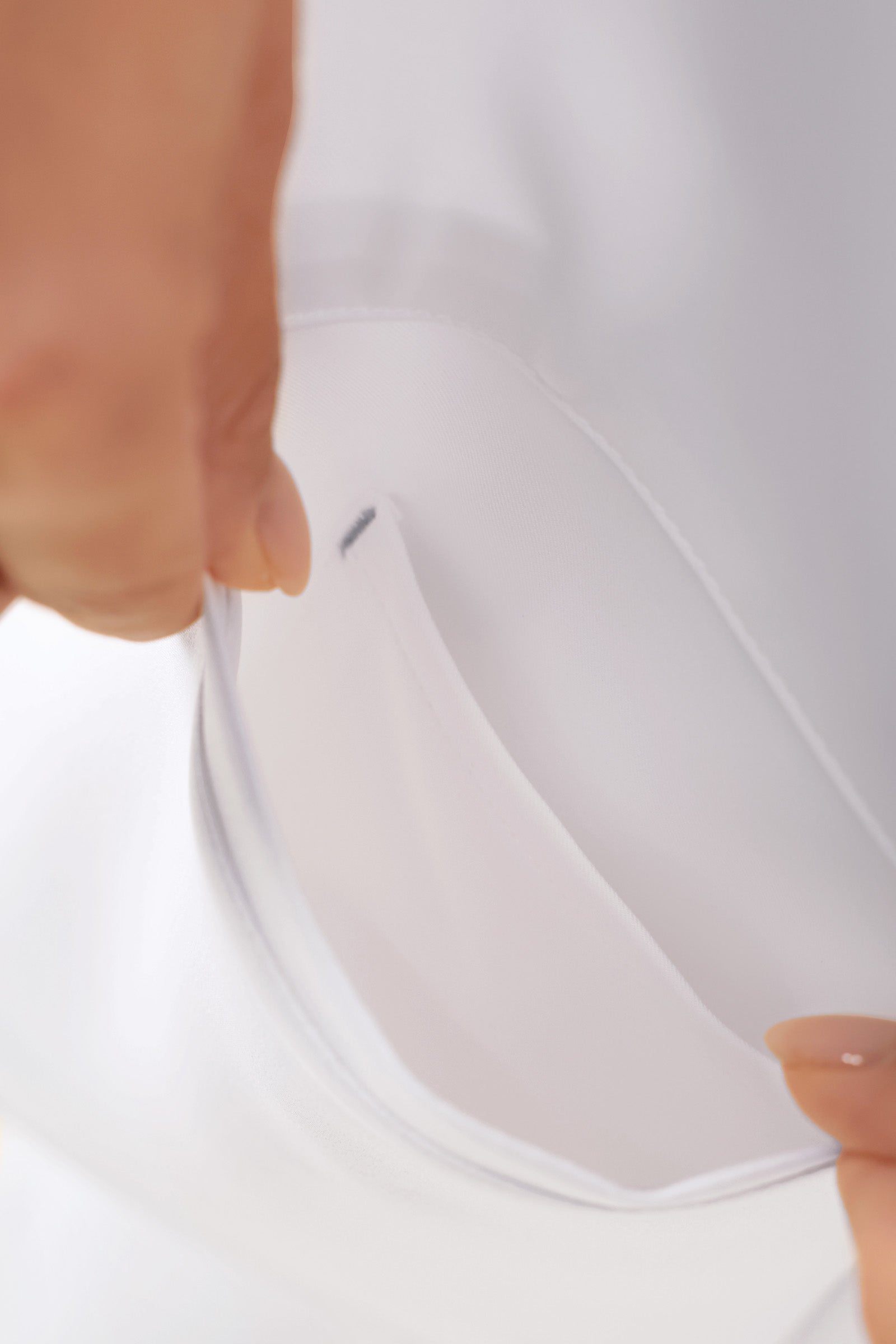 KAERE Kasack Damen - durchgeknöpft weiß