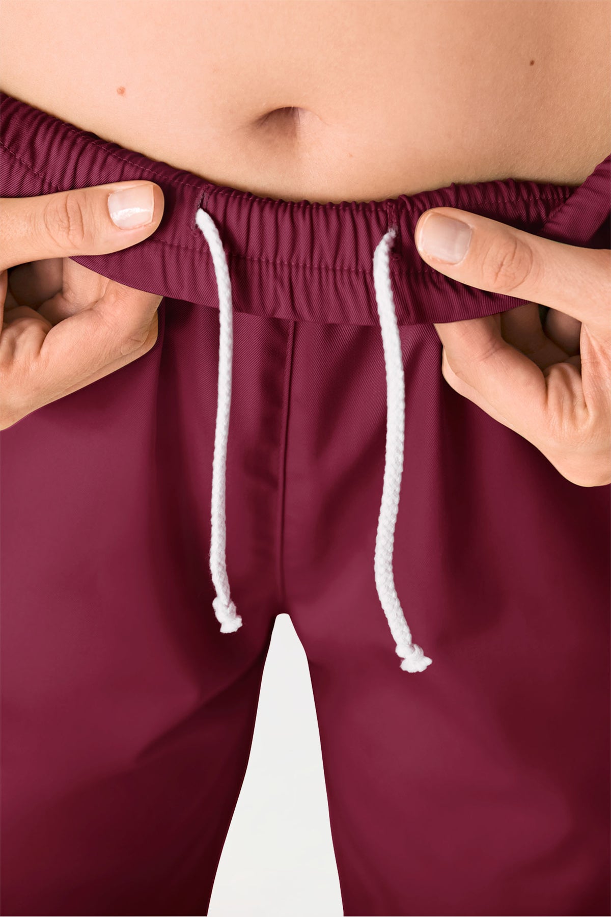 Hose Unisex - hoher Bund bordeaux