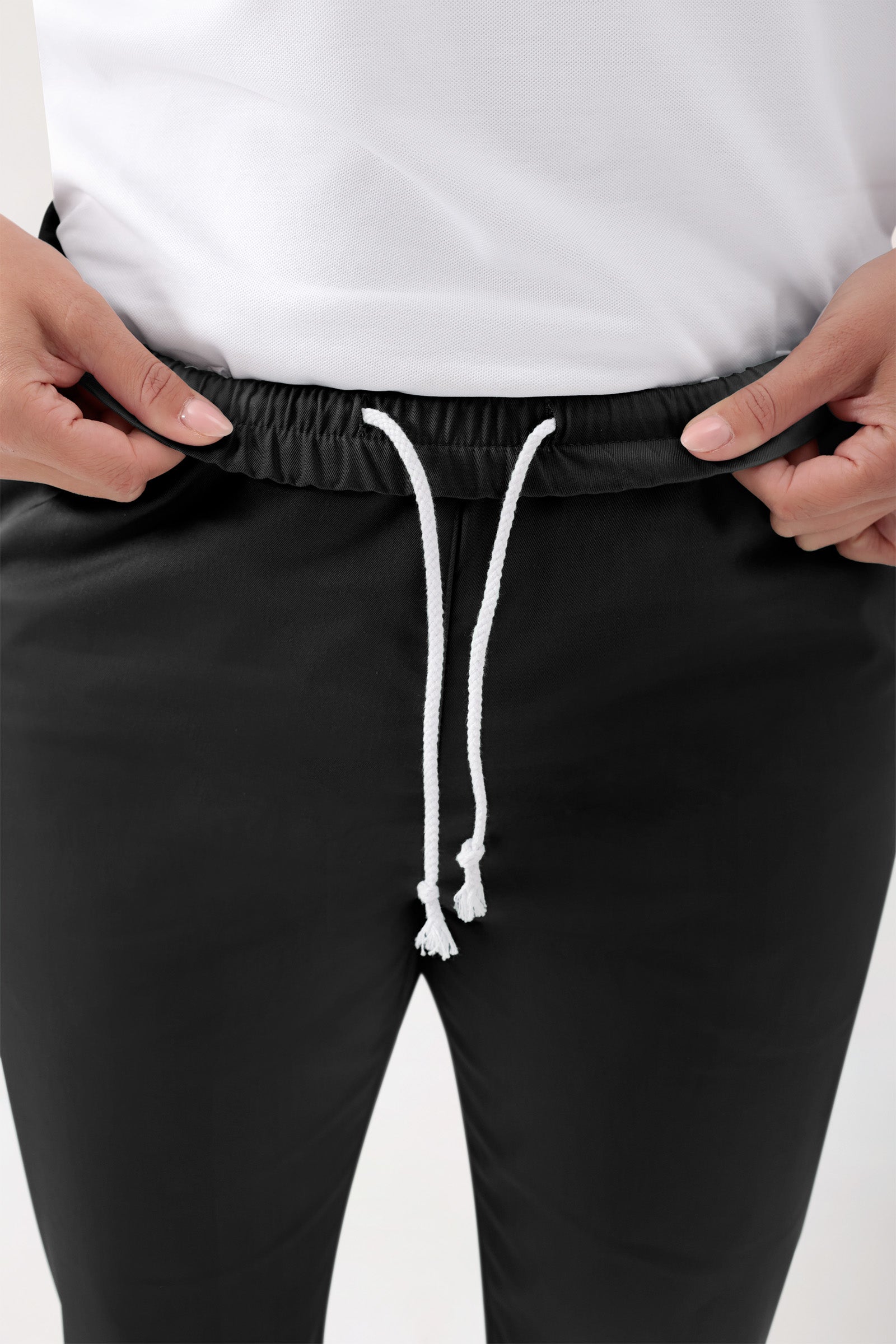 GREEN Stretch Hose Unisex - Rundumgummibund schwarz