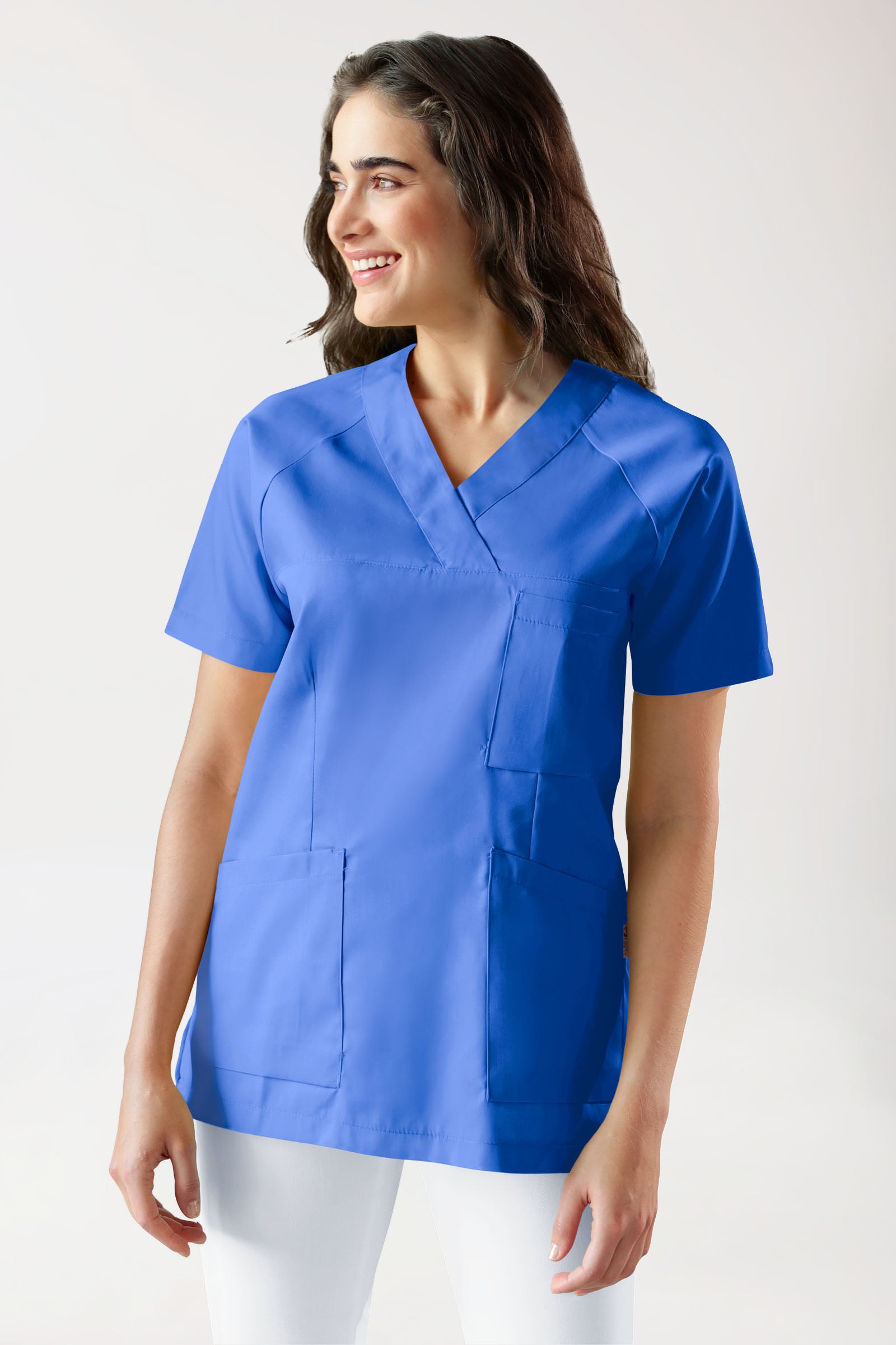 CORE Schlupfkasack Damen - V-Ausschnitt königsblau