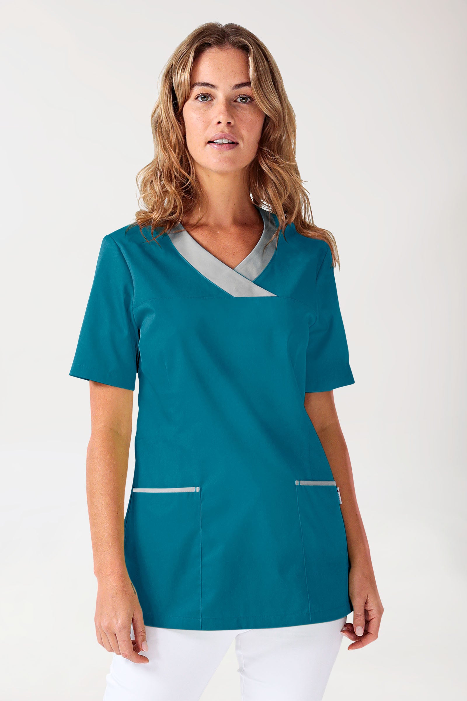 CORE Schlupfkasack Damen petrol/grau