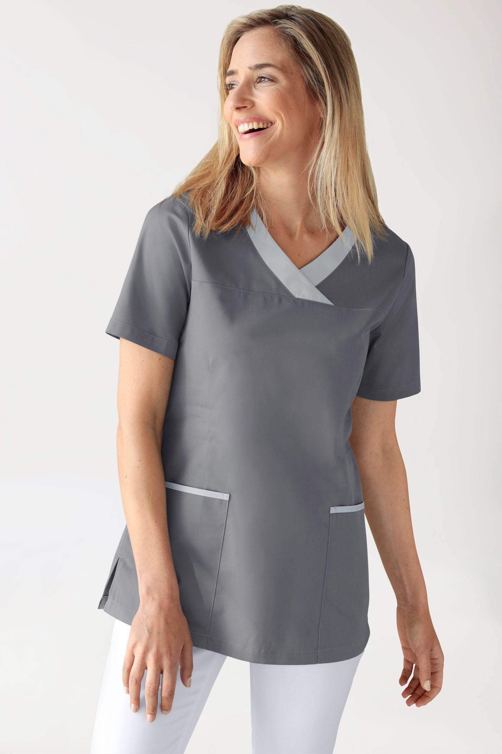 CORE Schlupfkasack Damen steingrau/grau