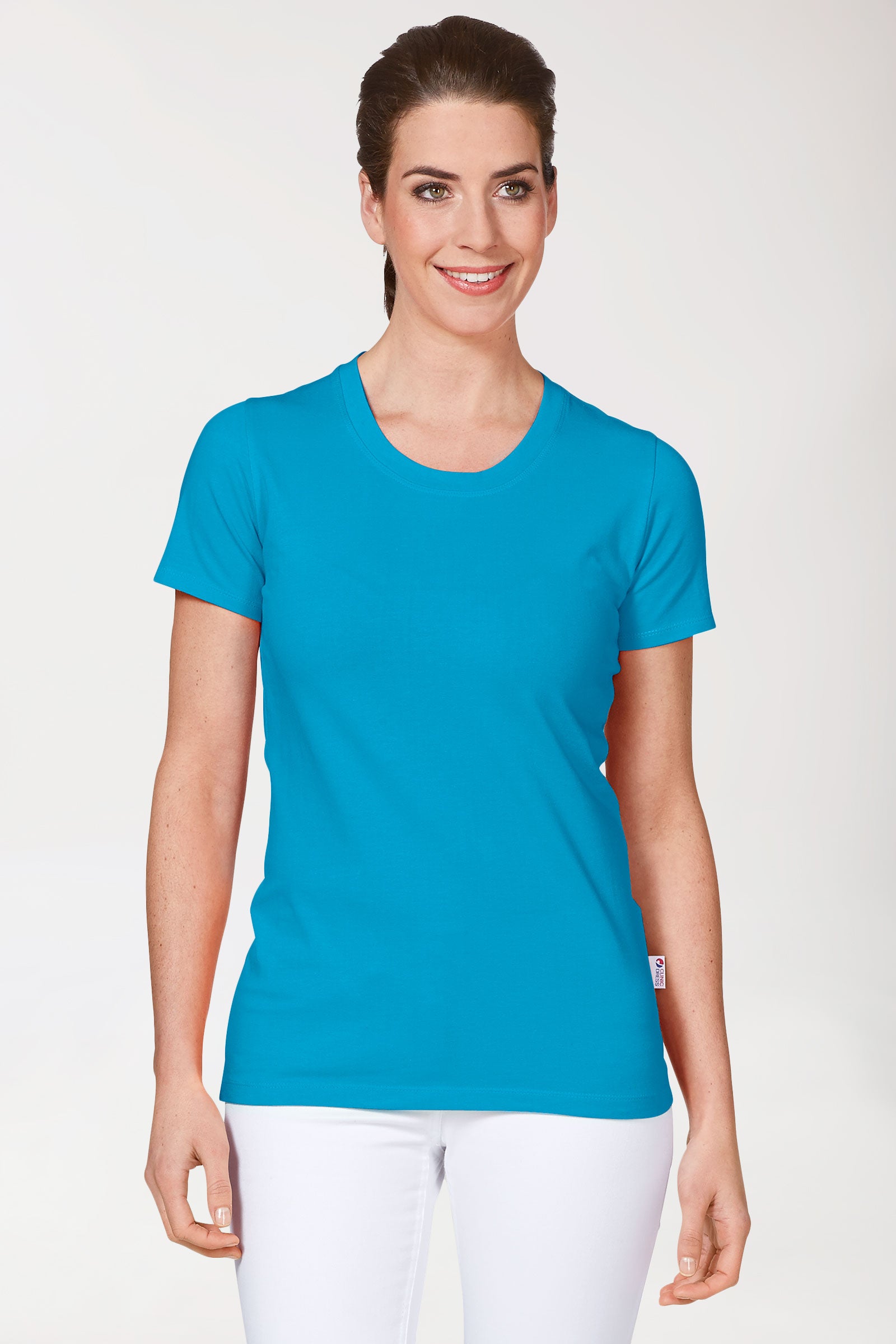 CORE Shirt Damen - Rundhals türkis
