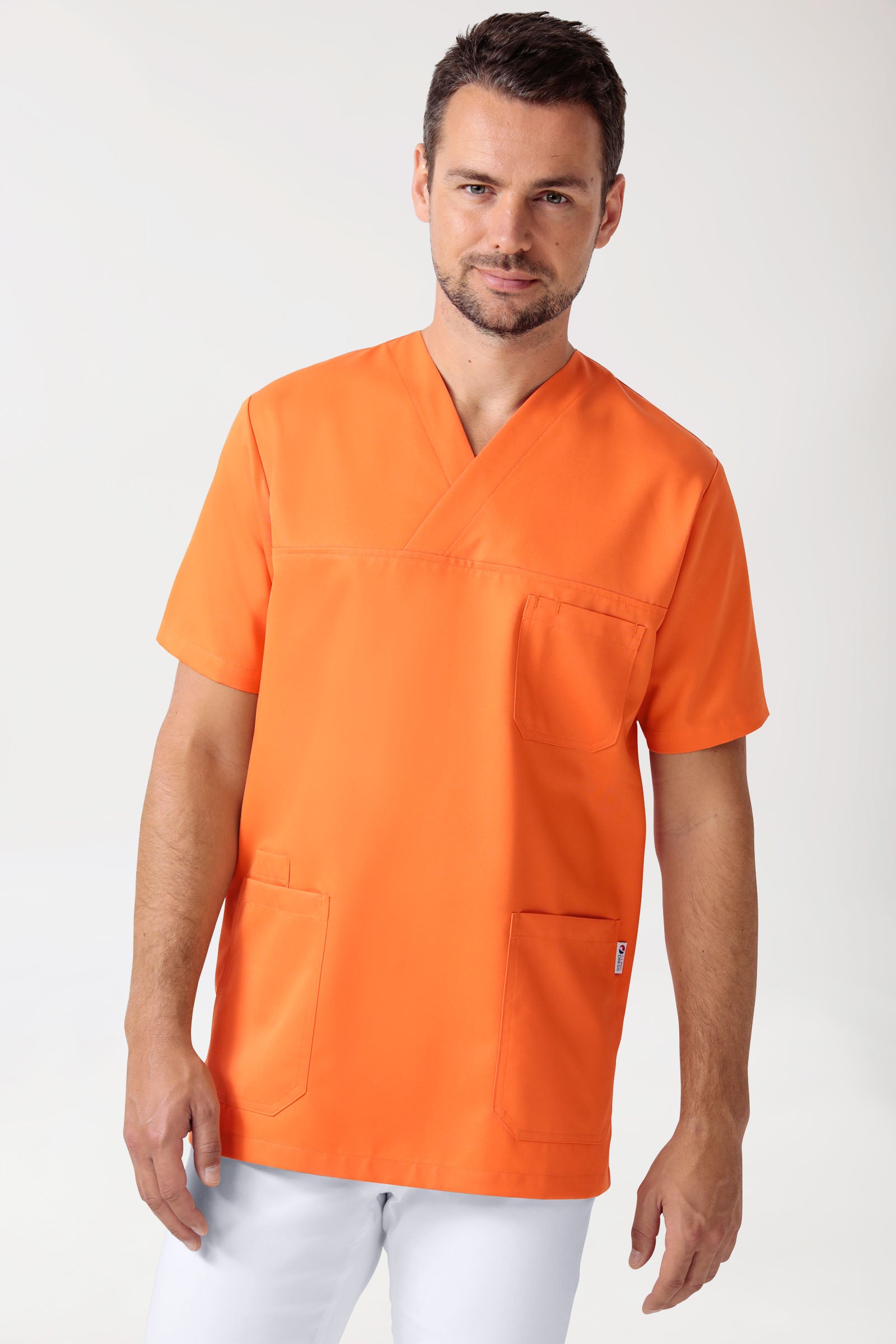 GREEN Schlupfkasack Herren - V-Ausschnitt brillant orange