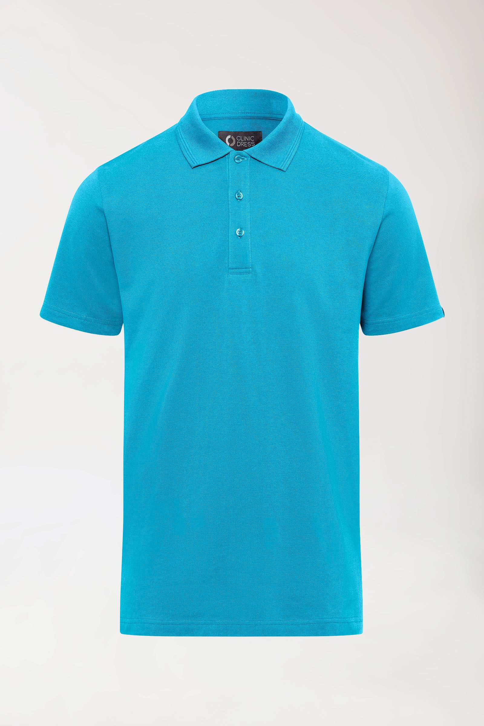 COMFY FLEX Stretch Shirt Herren - Polokragen türkis