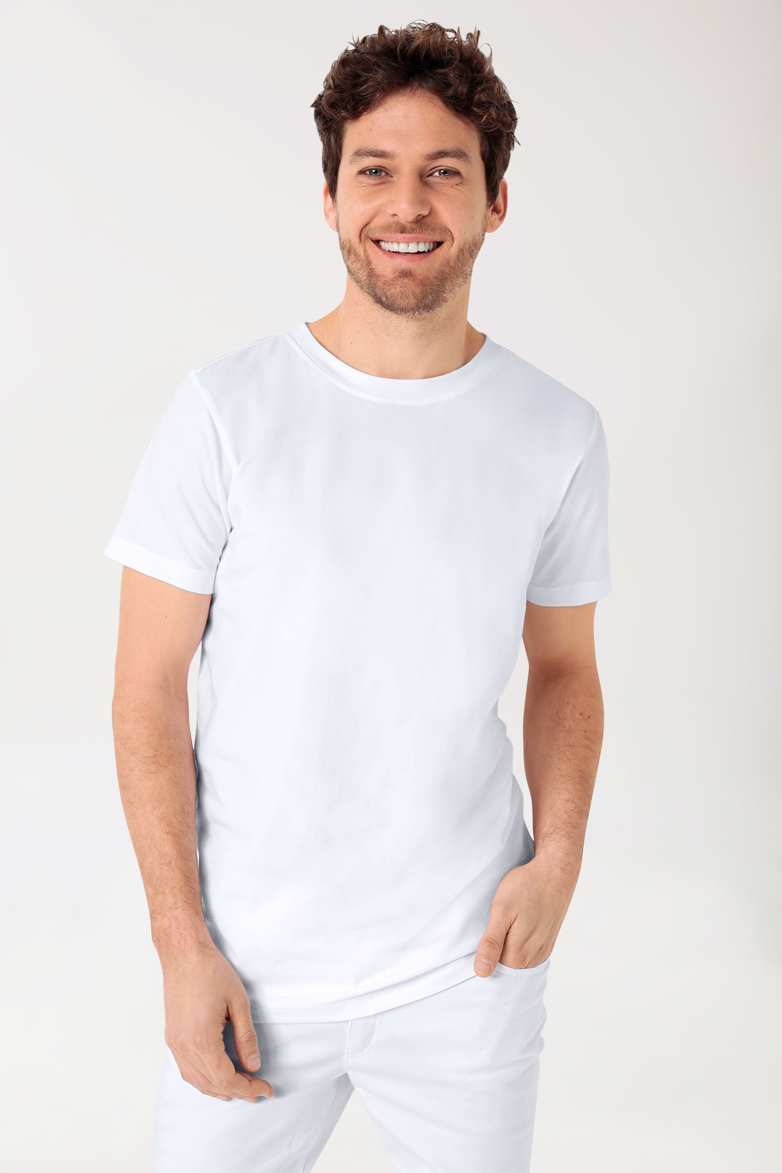 CORE Shirt Herren - Rundhals weiß