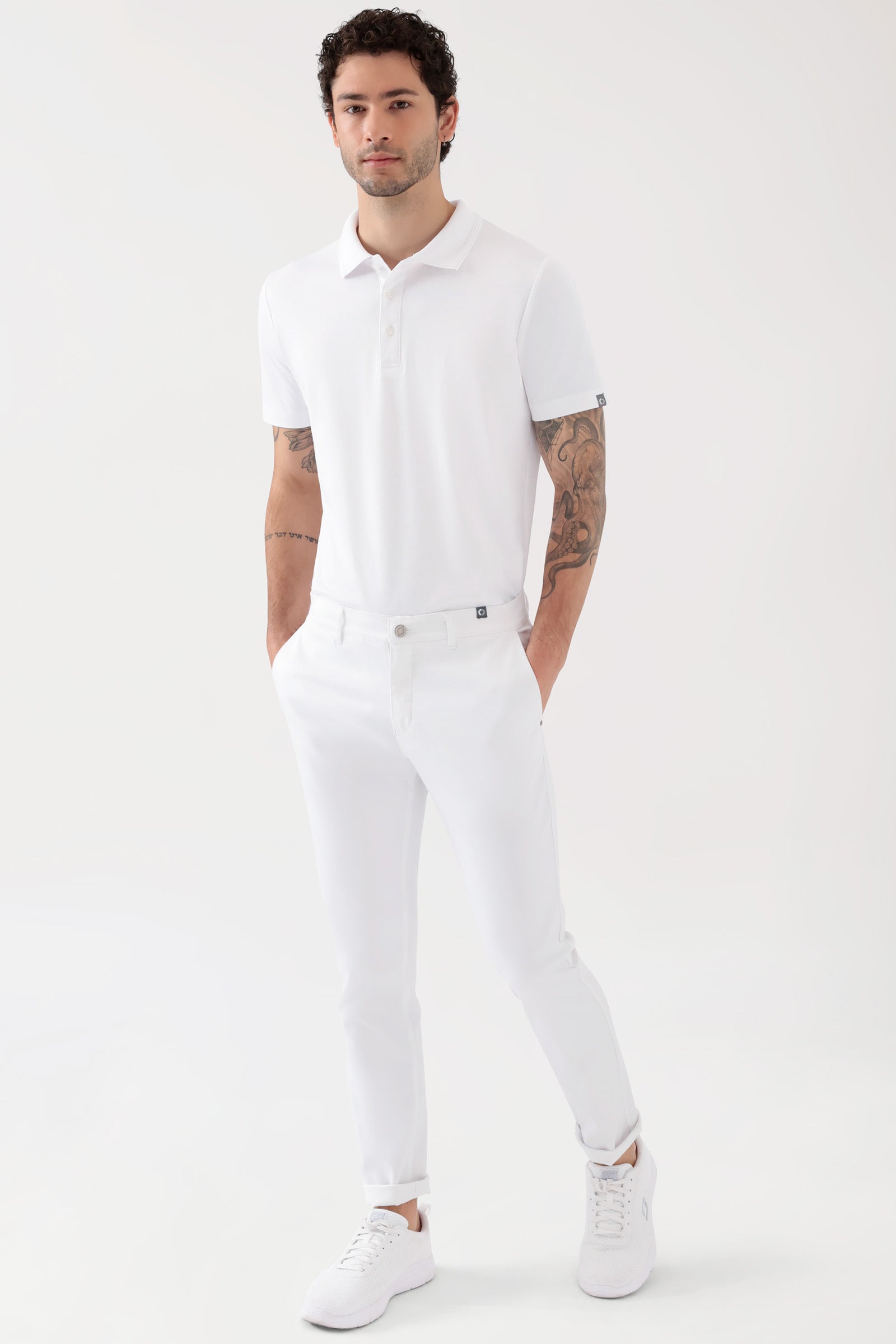 COMFY FLEX Hose Herren - Chino Style weiß