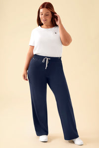 KAERE Hose Damen - weites Bein navy