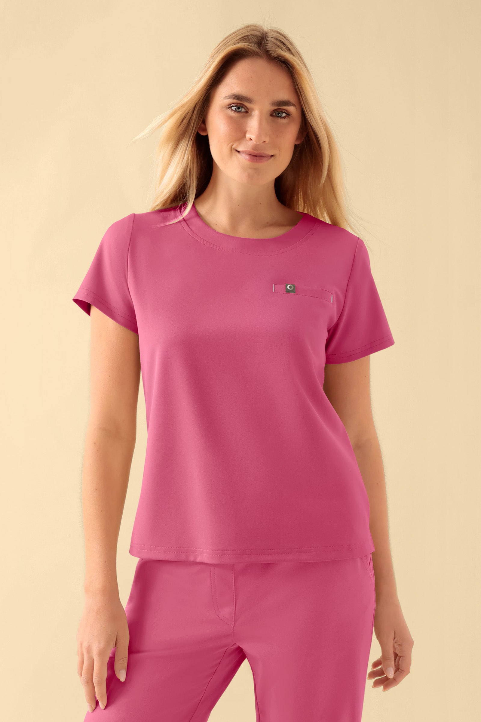 KAERE Shirt Damen - Rundhalsausschnitt rosenholz