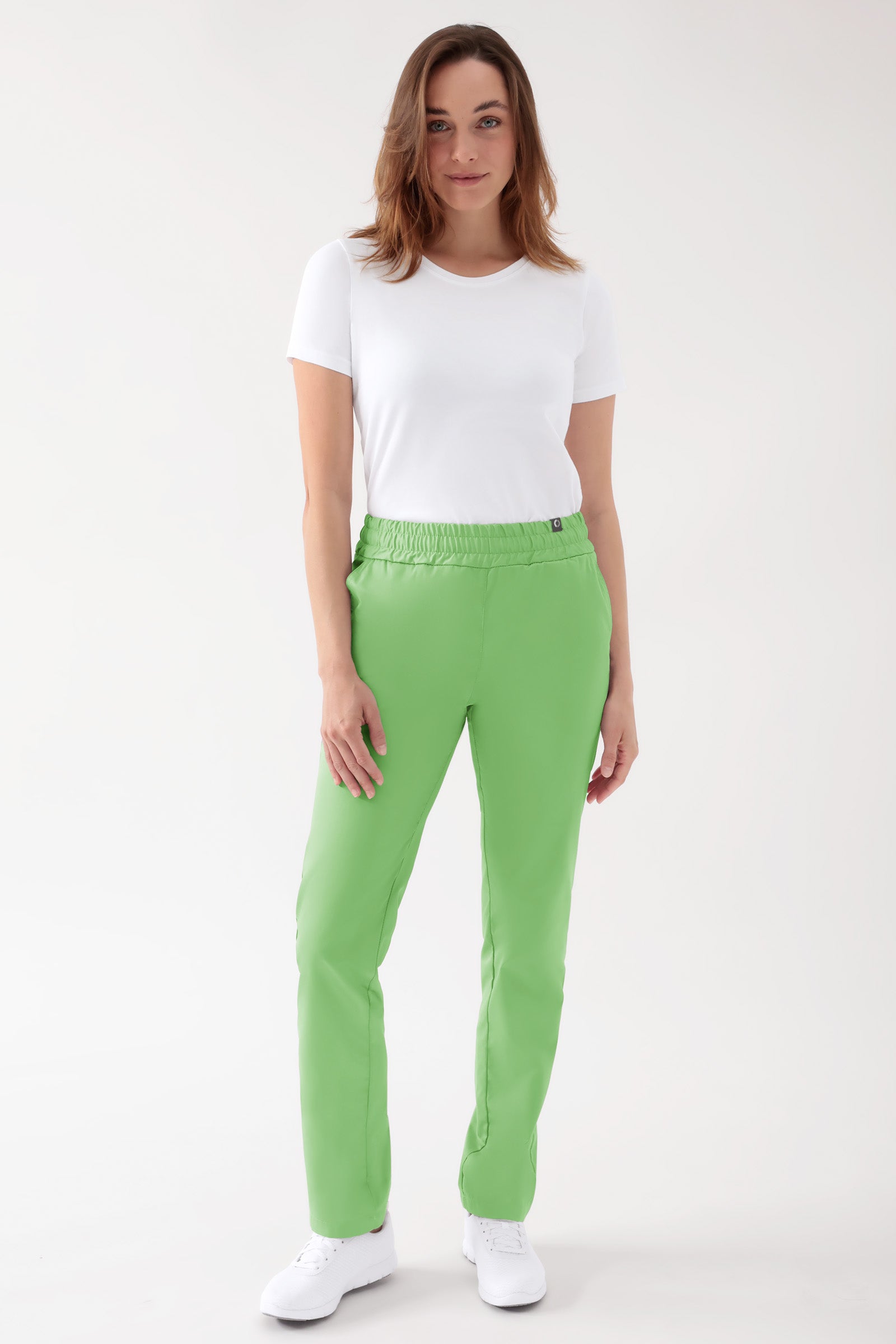 CORE Hose Unisex - hoher Bund apfelgrün, Vorderansicht