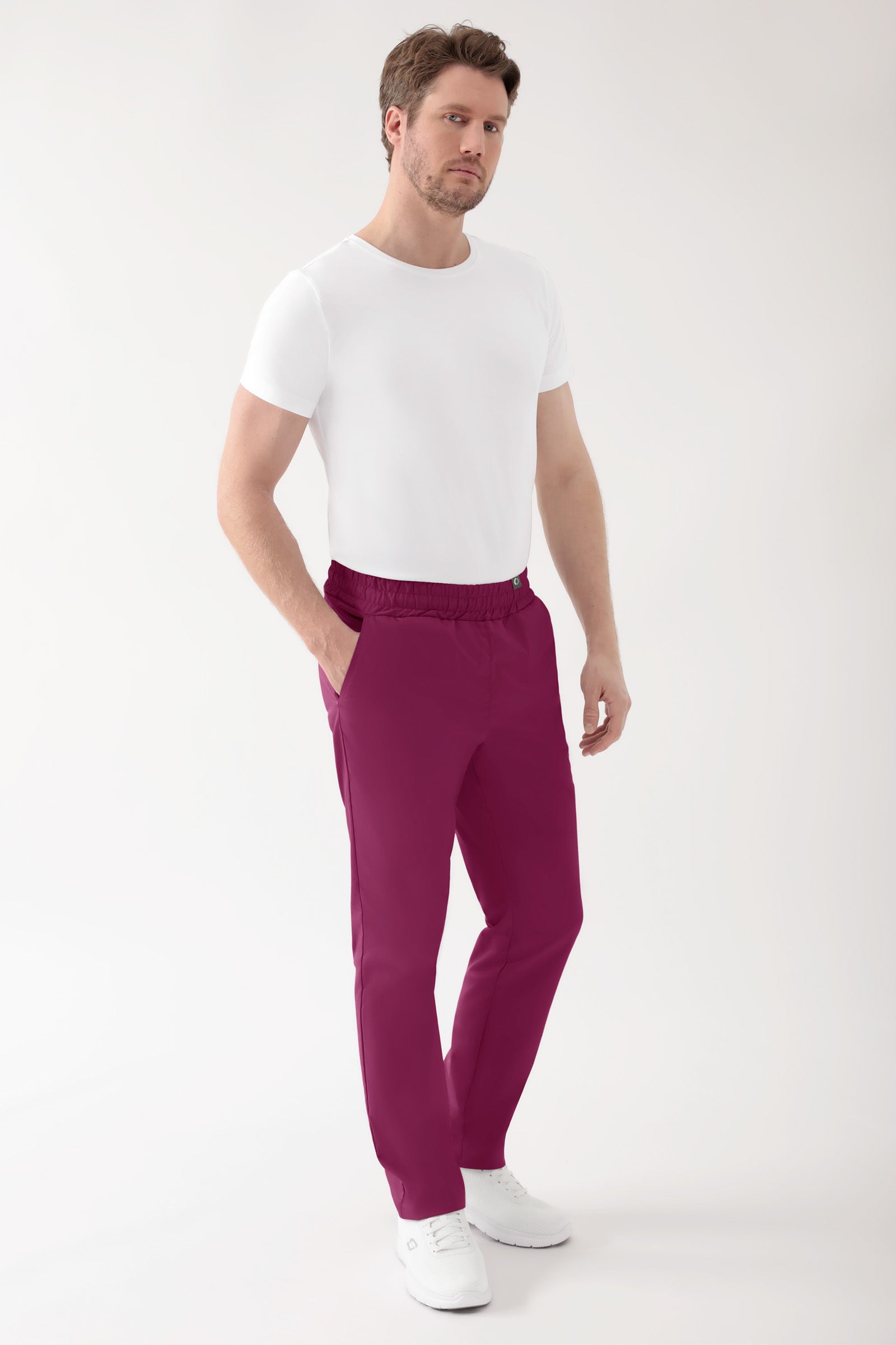 CORE Hose Unisex - hoher Bund berry, Vorderansicht
