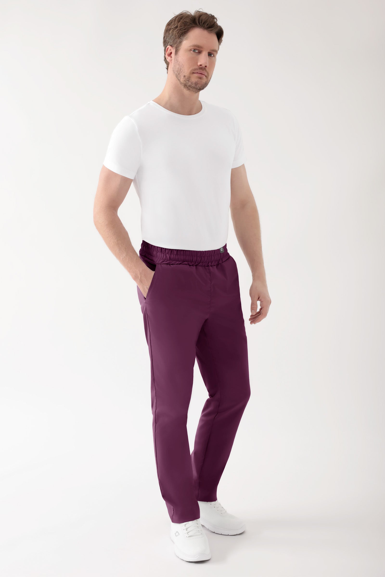CORE Hose Unisex - hoher Bund pflaume, Vorderansicht