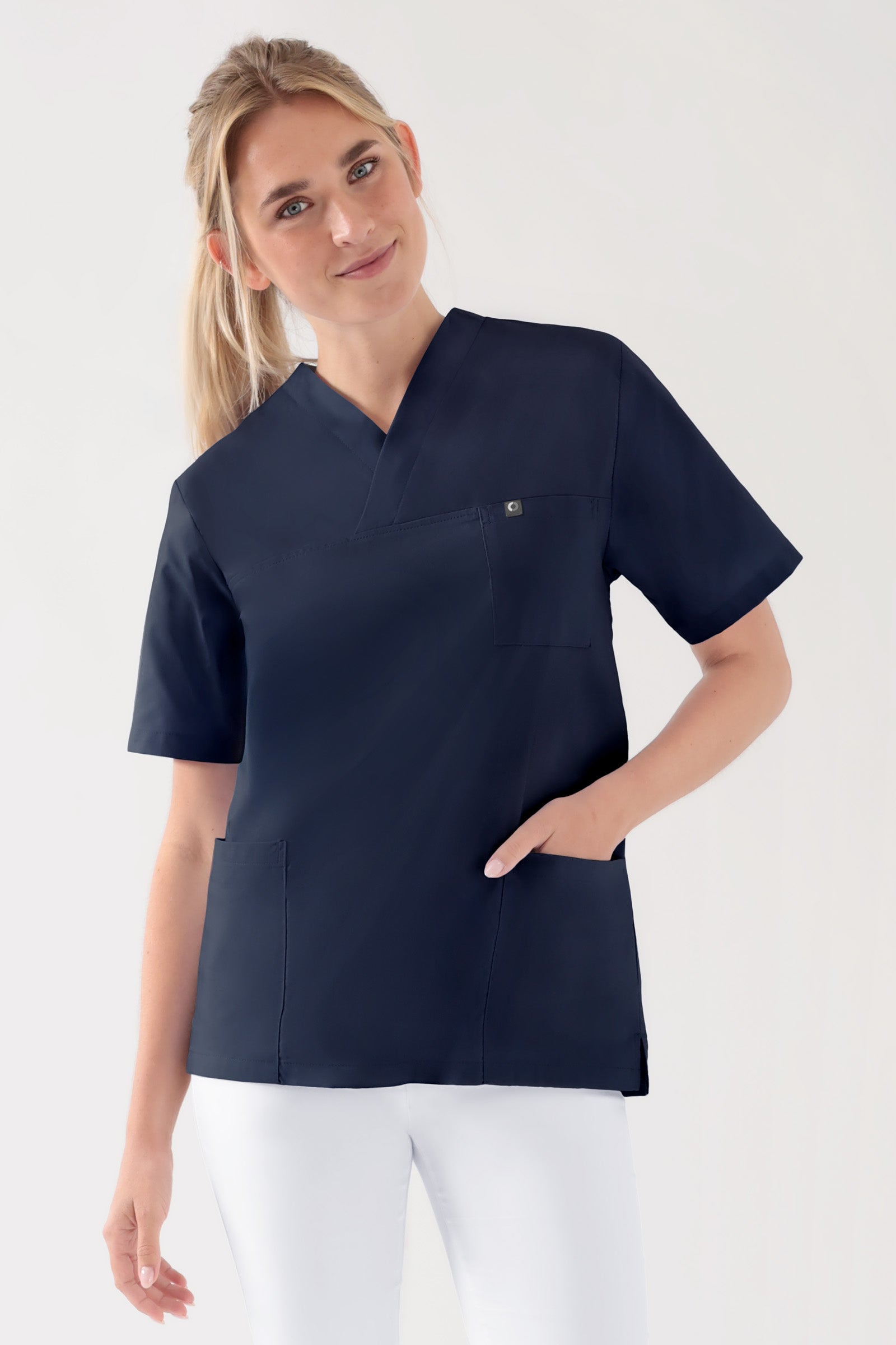 Baumwolle Schlupfkasack Unisex - Doppelpack navy