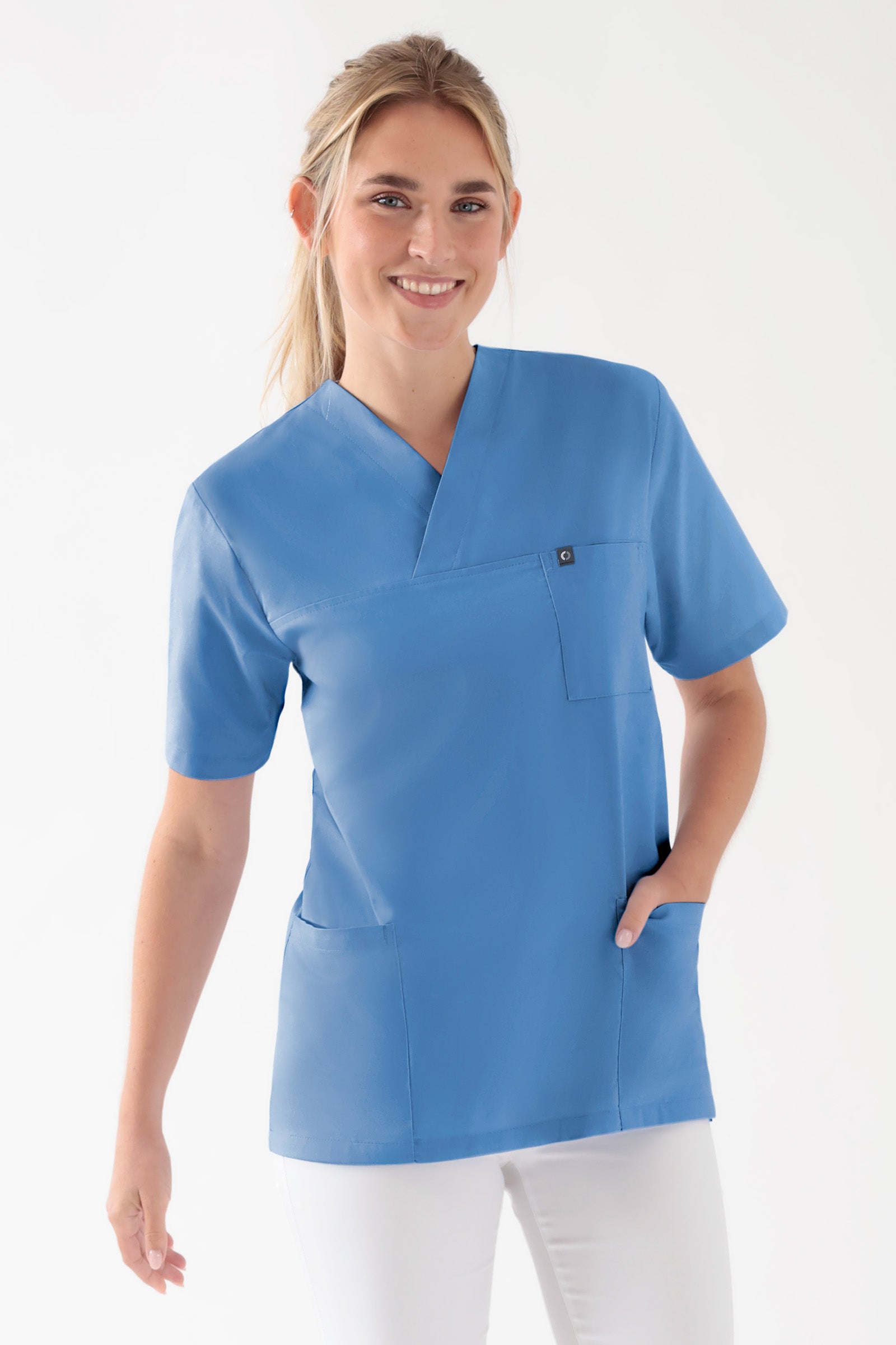 Baumwolle Schlupfkasack Unisex - Doppelpack pacific, Vorderansicht