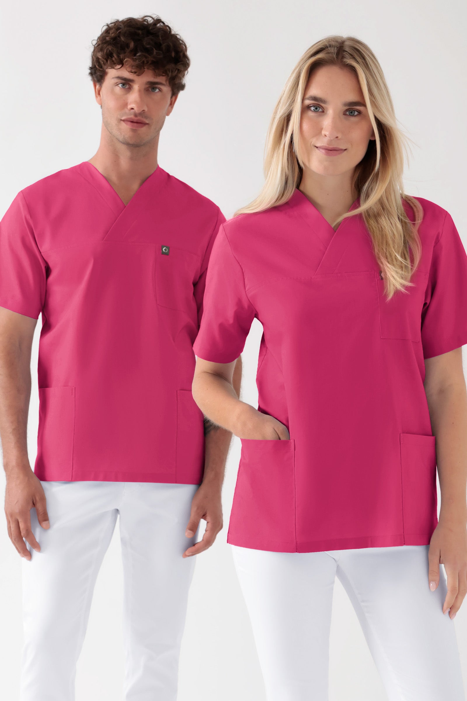 Baumwolle Schlupfkasack Unisex - Doppelpack pink