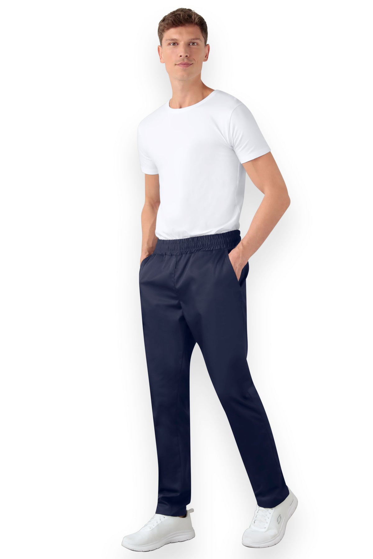 Hose Unisex - hoher Bund tinte, Vorderansicht