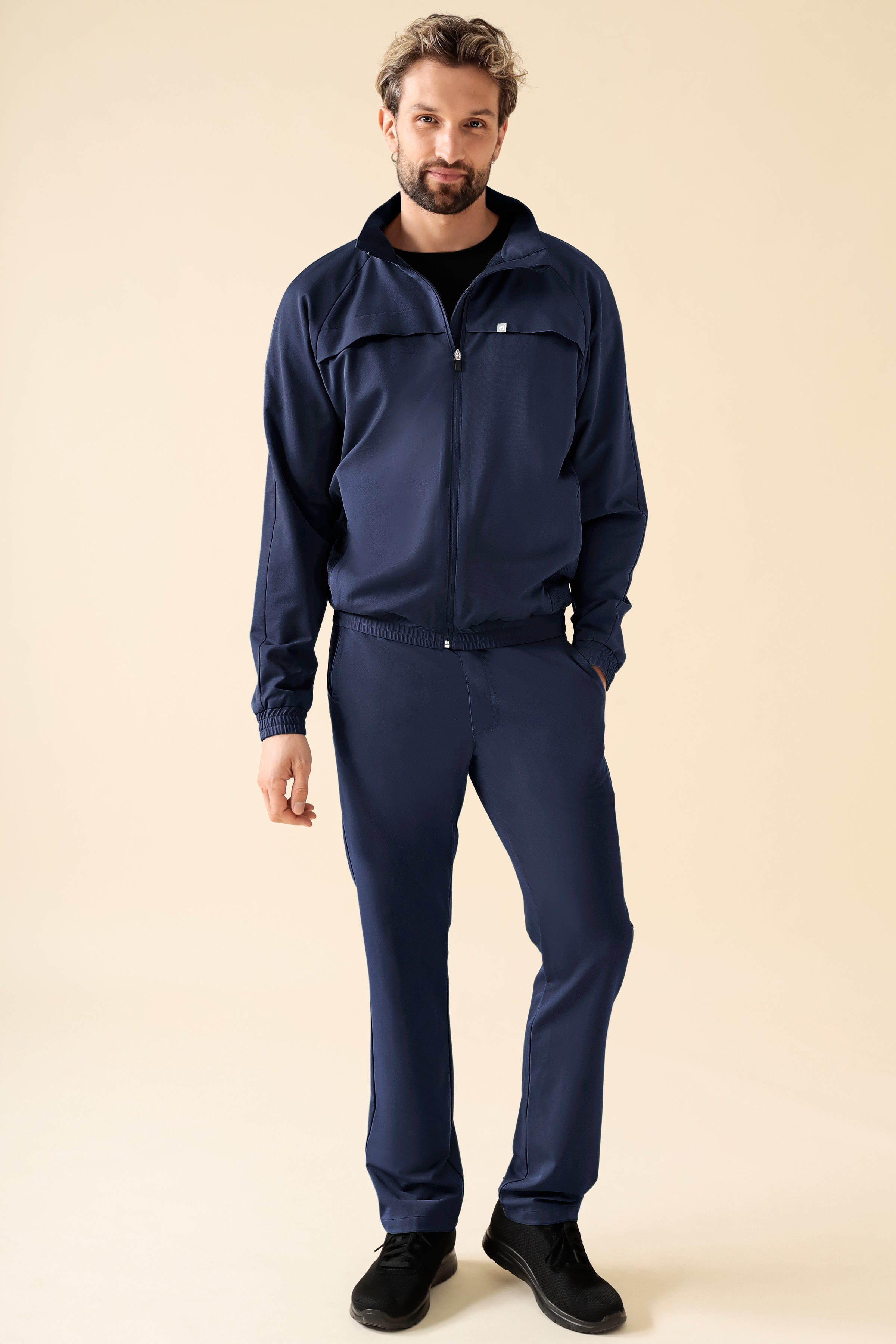KAERE Blousonjacke Herren - mit elastischen Bündchen navy