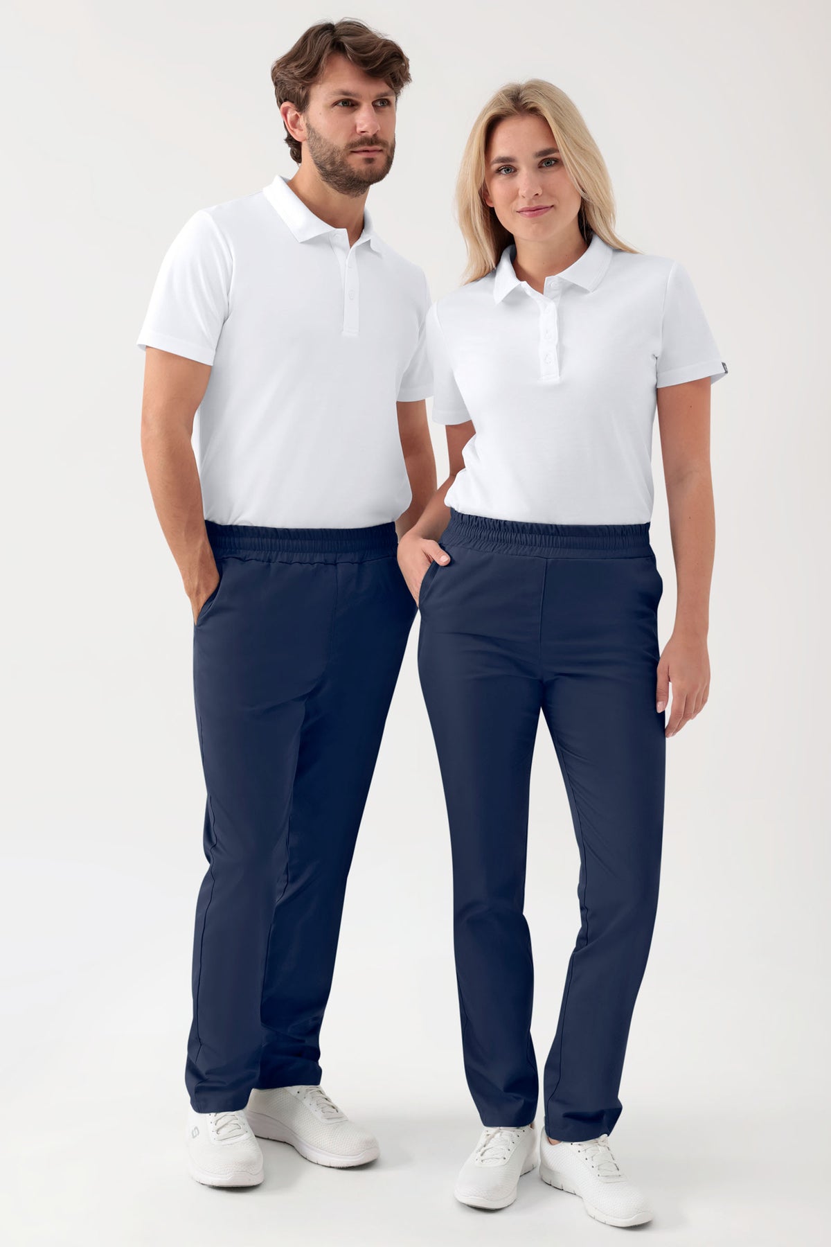 GREEN Stretch Hose Unisex - Rundumgummibund navy