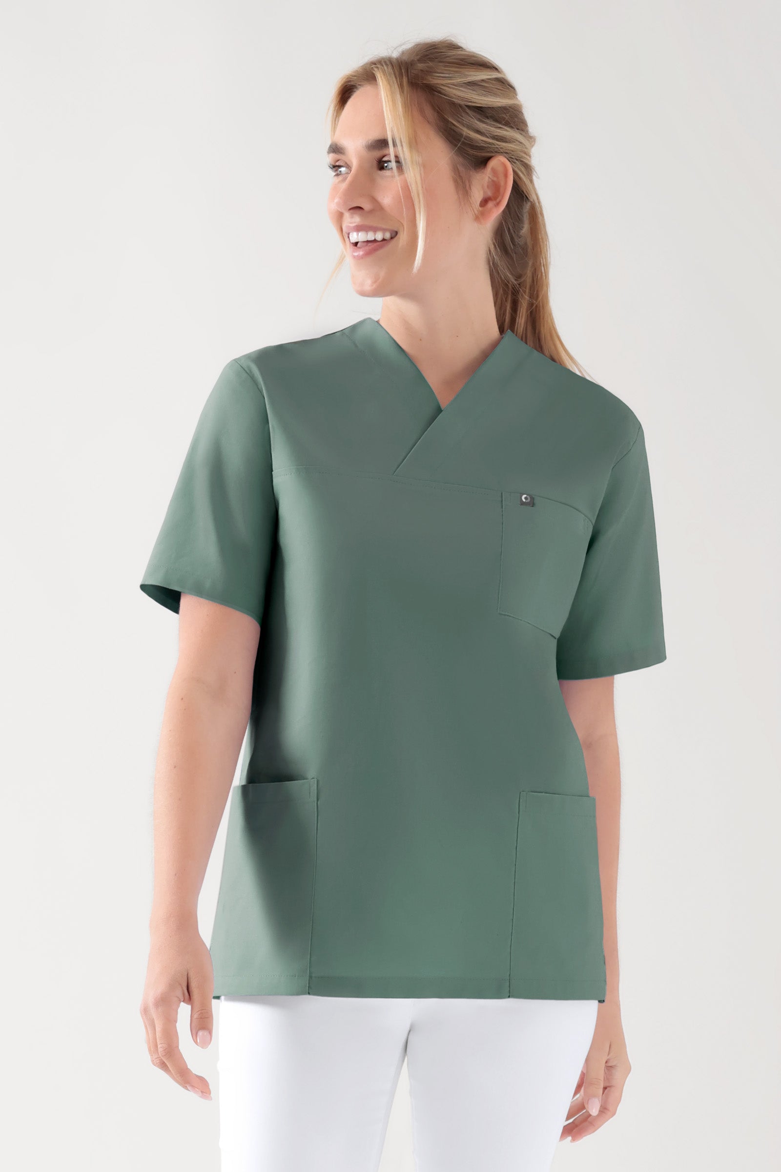 Baumwolle Schlupfkasack Unisex - Doppelpack dunkelgrün