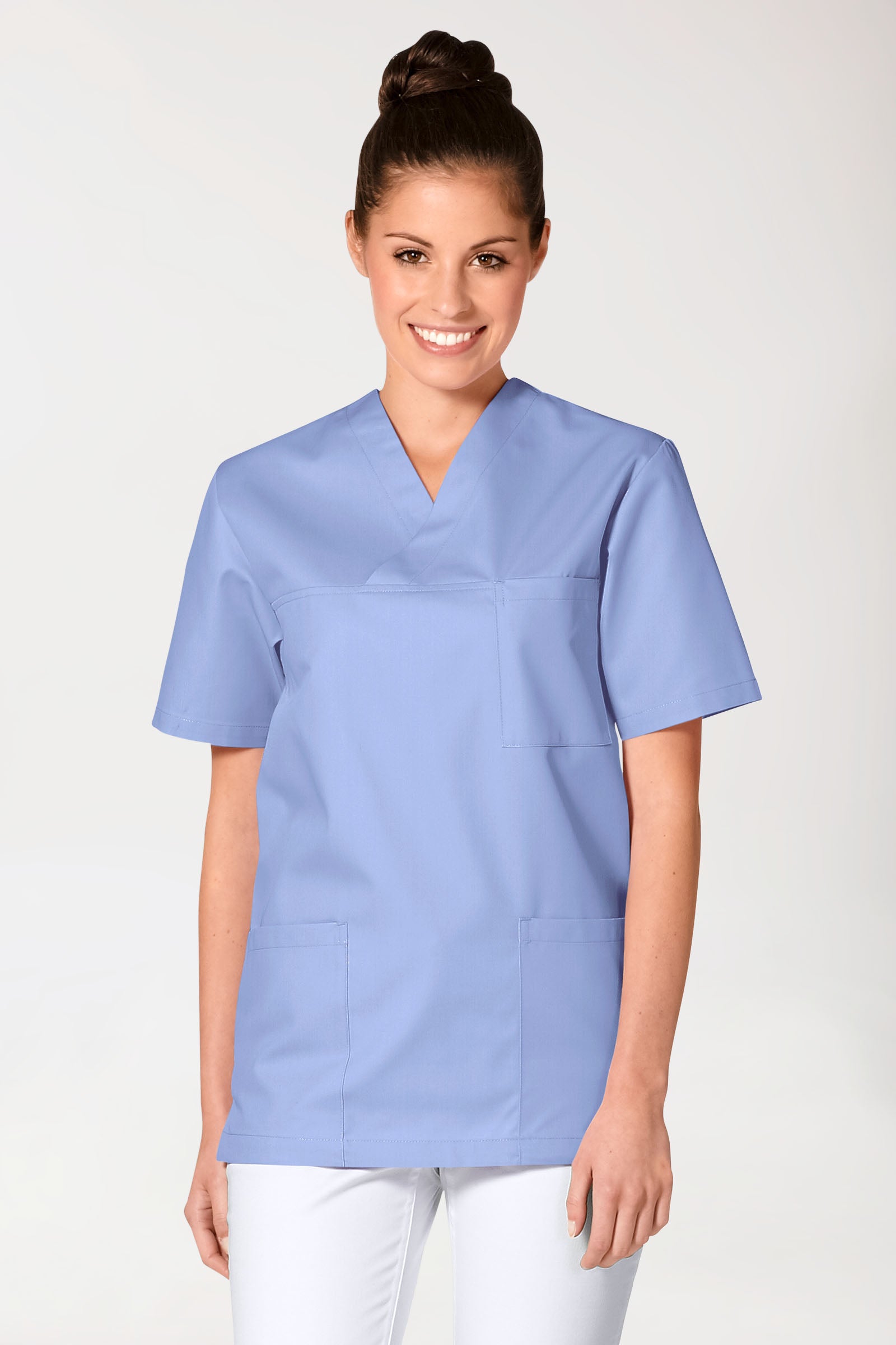 JUST STRONG Schlupfkasack Unisex - V-Ausschnitt eisblau