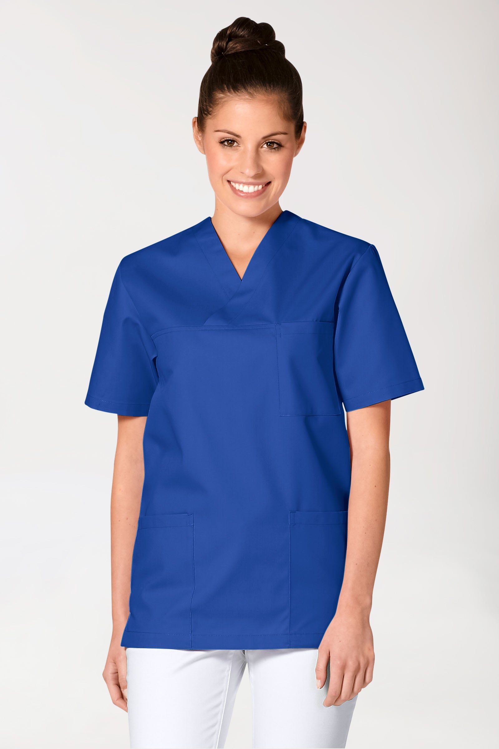 JUST STRONG Schlupfkasack Unisex - V-Ausschnitt königsblau