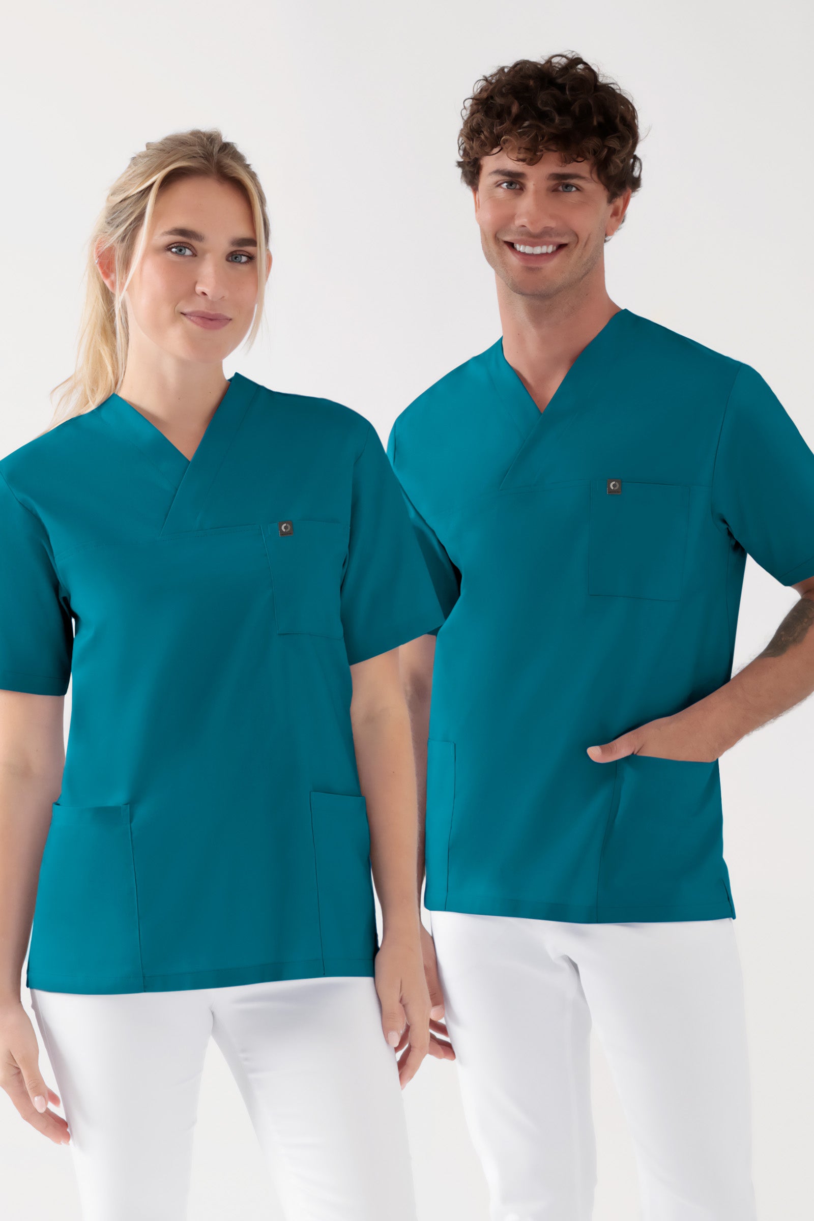 Baumwolle Schlupfkasack Unisex - Doppelpack petrol