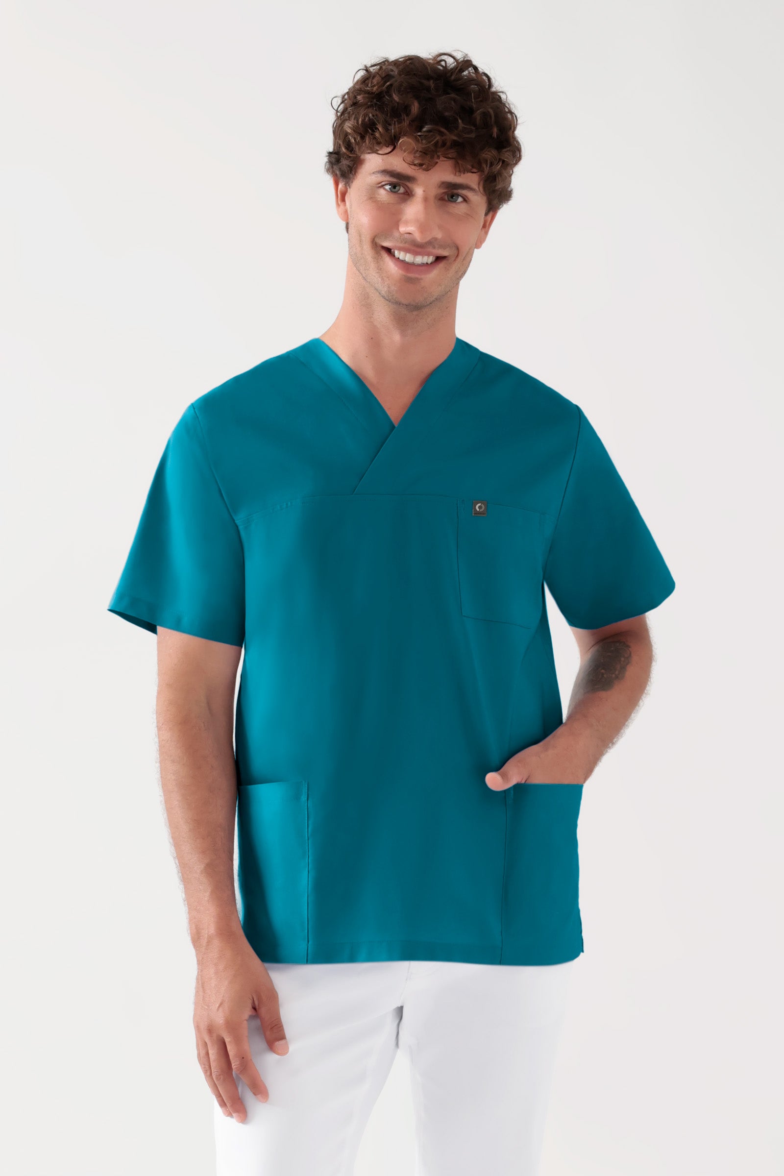 Baumwolle Schlupfkasack Unisex - Doppelpack petrol