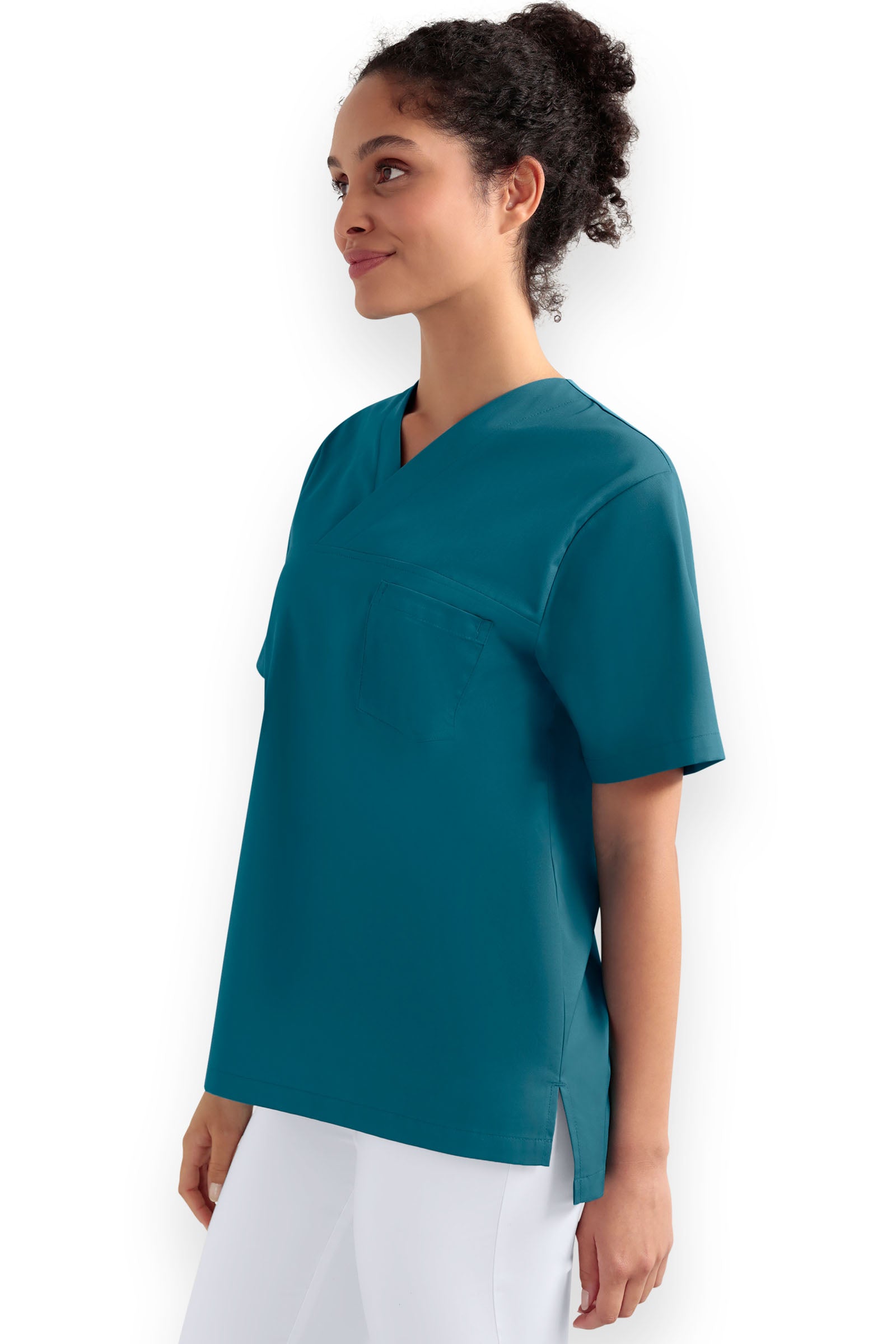 Schlupfkasack Unisex - V-Ausschnitt petrol