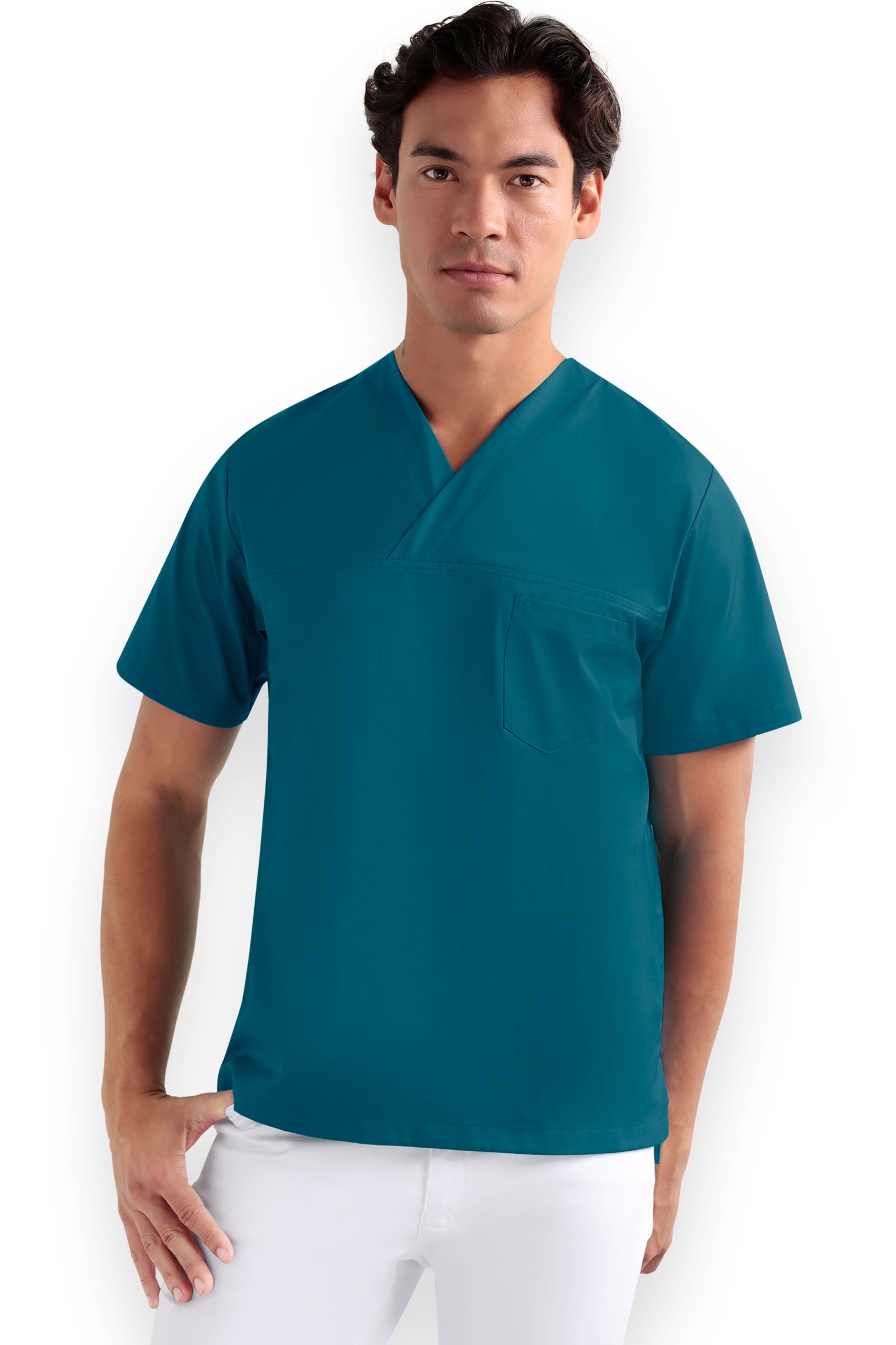 Schlupfkasack Unisex - V-Ausschnitt petrol